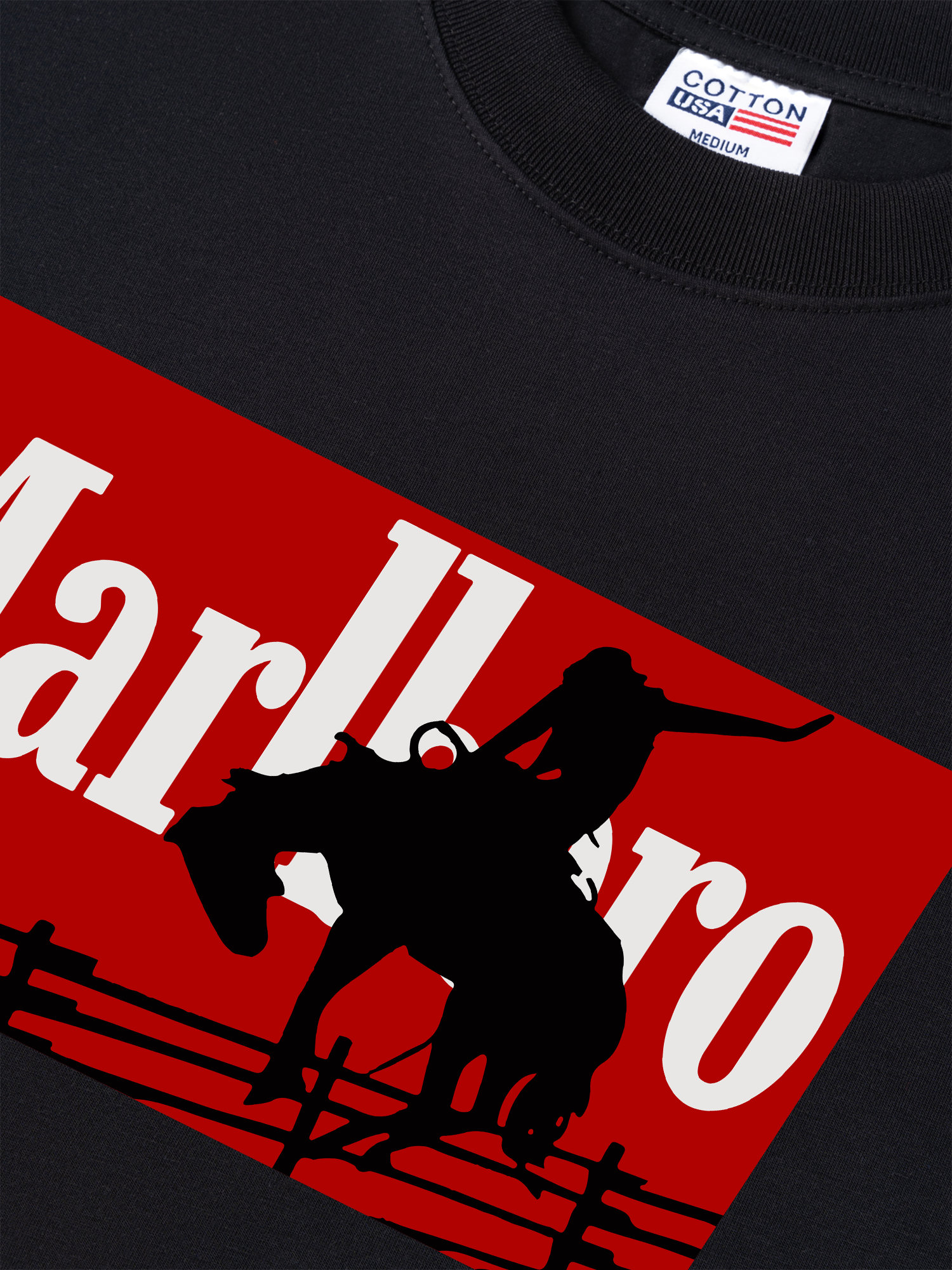 Áo Thun Relaxed Fit Marlboro Vaulting Cowboy