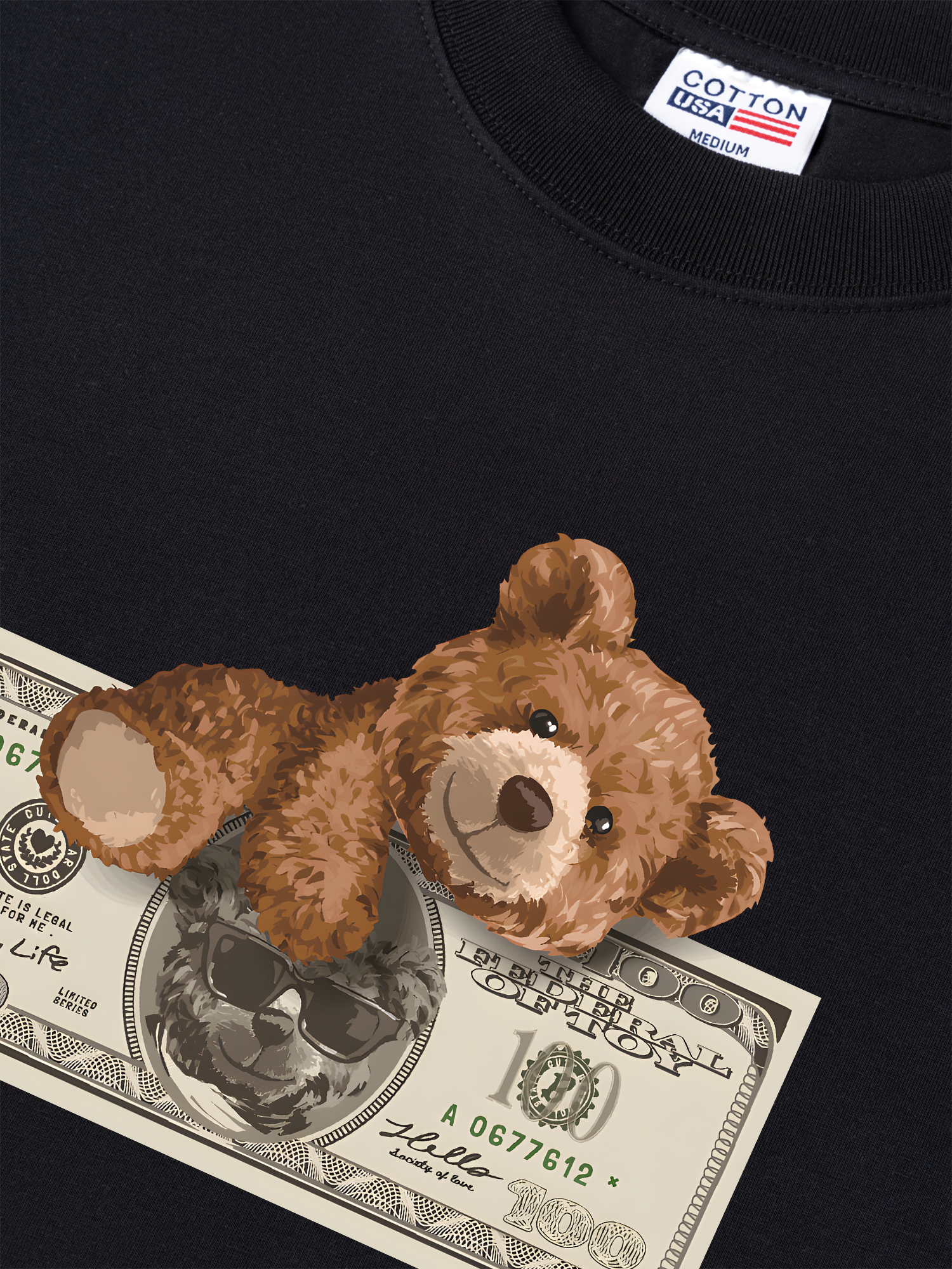 Áo Thun Relaxed Fit Money Teddy Dollar