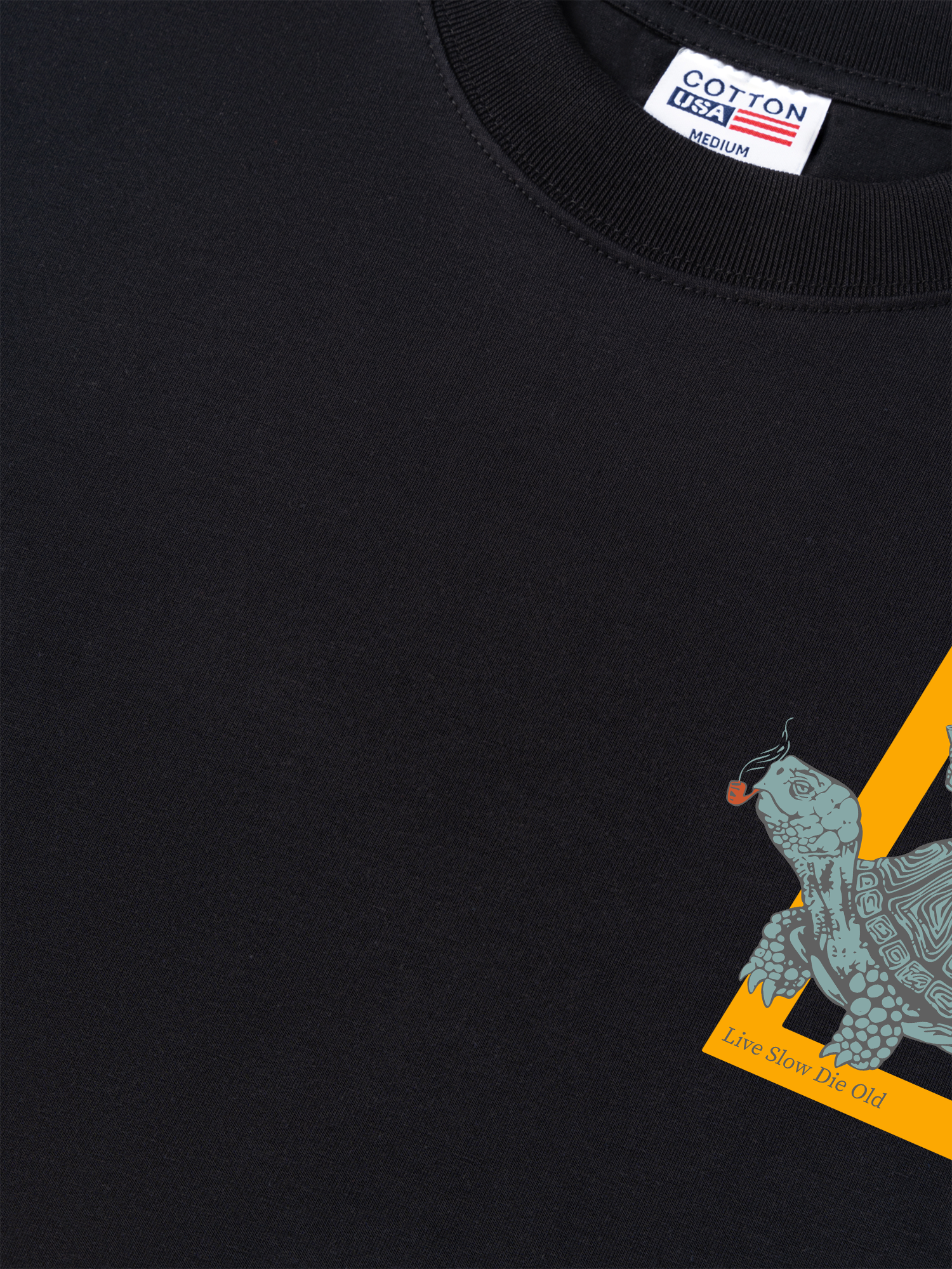 Áo Thun Relaxed Fit Wild Life Live Slow Die Slow