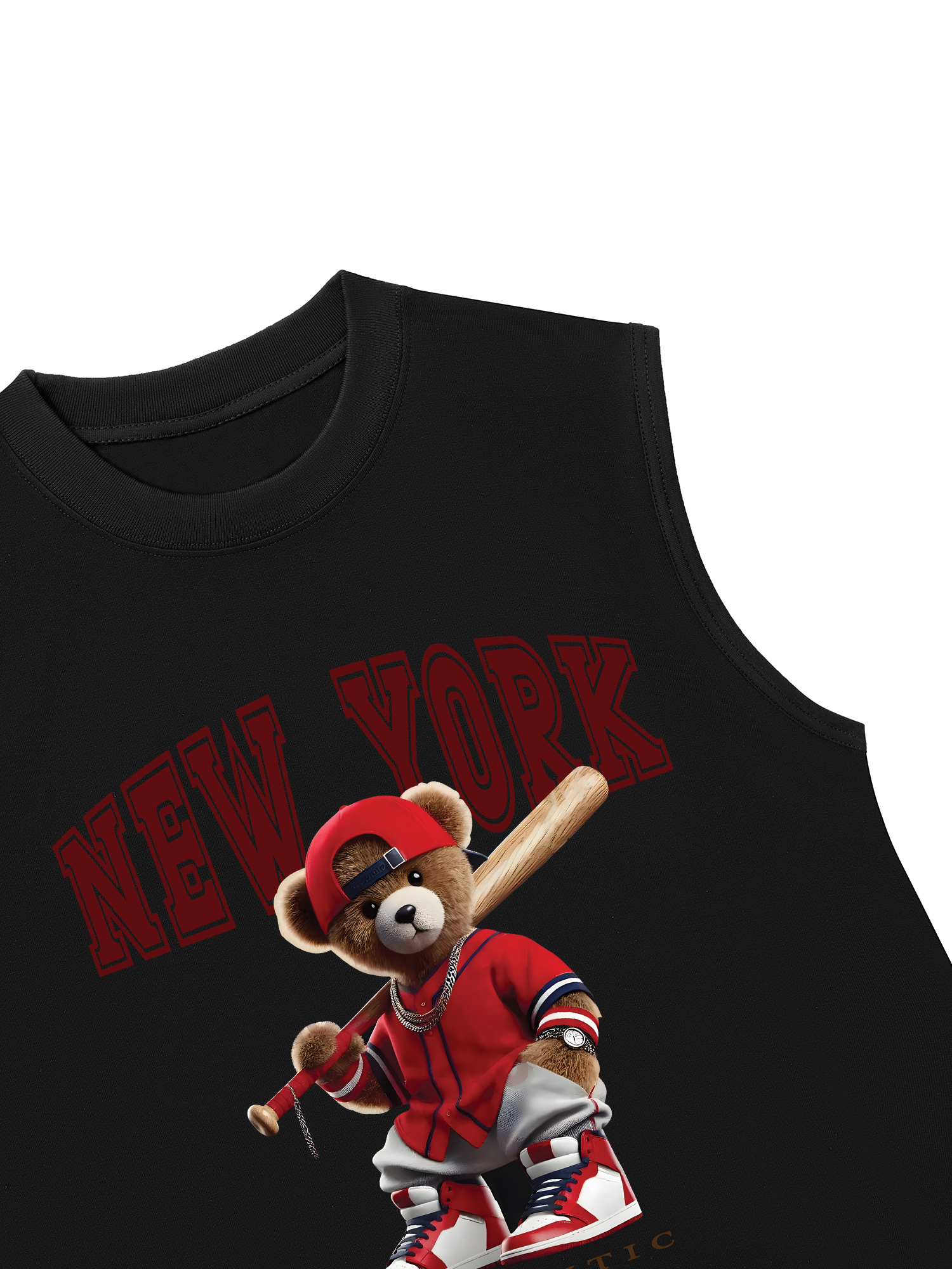 Áo Ba Lỗ Relaxed Fit Baseball Authentic Teddy