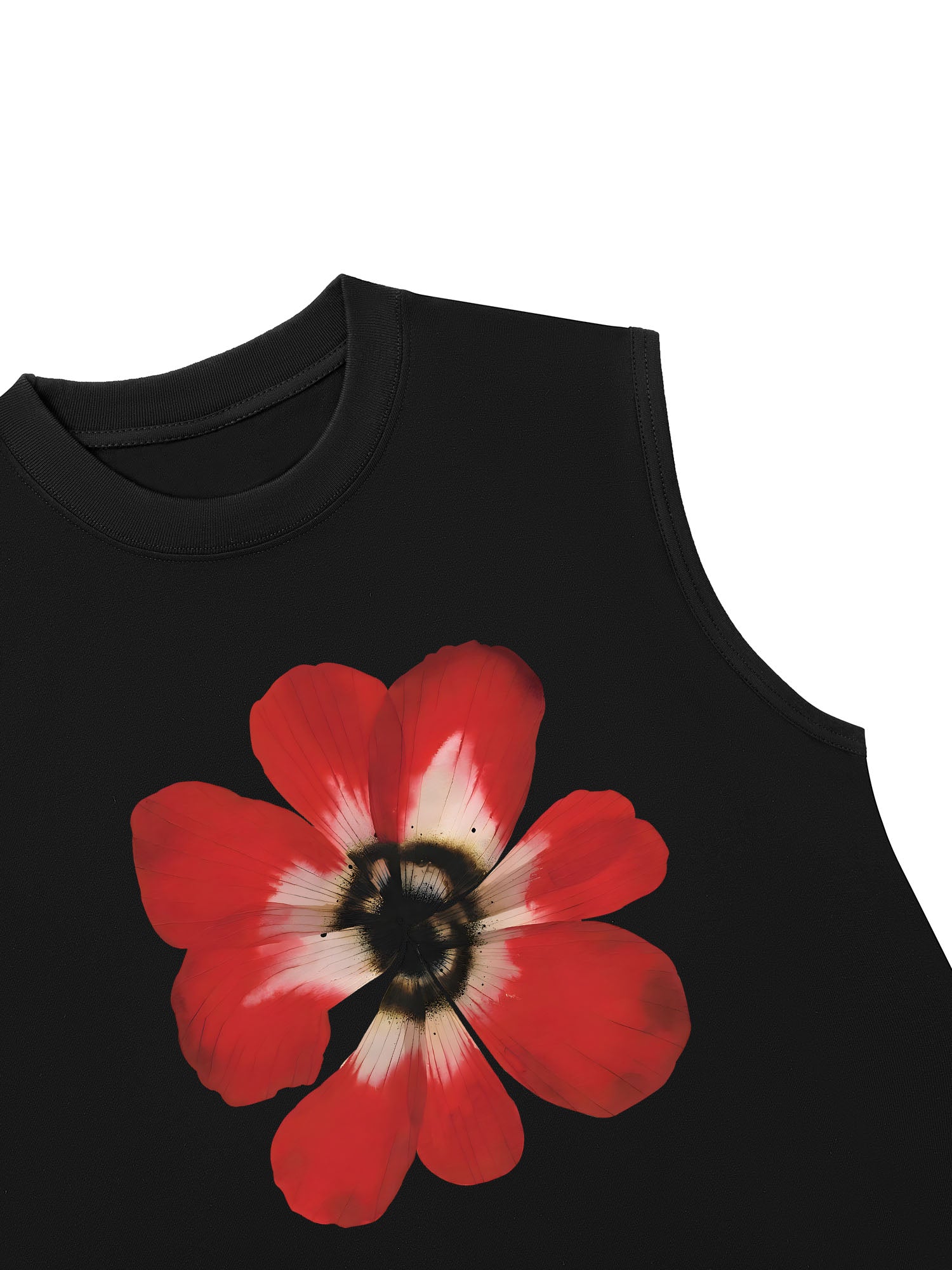 Áo Ba Lỗ Relaxed Fit Floral Red Flower