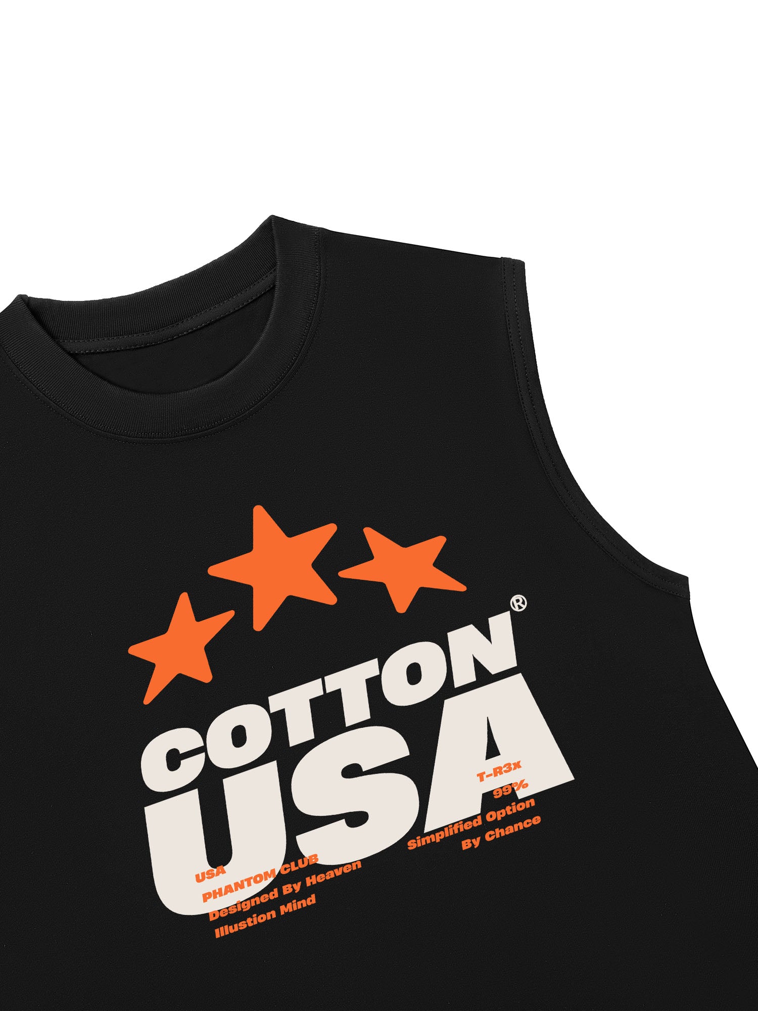 Áo Ba Lỗ Relaxed Fit USA Fliction Star