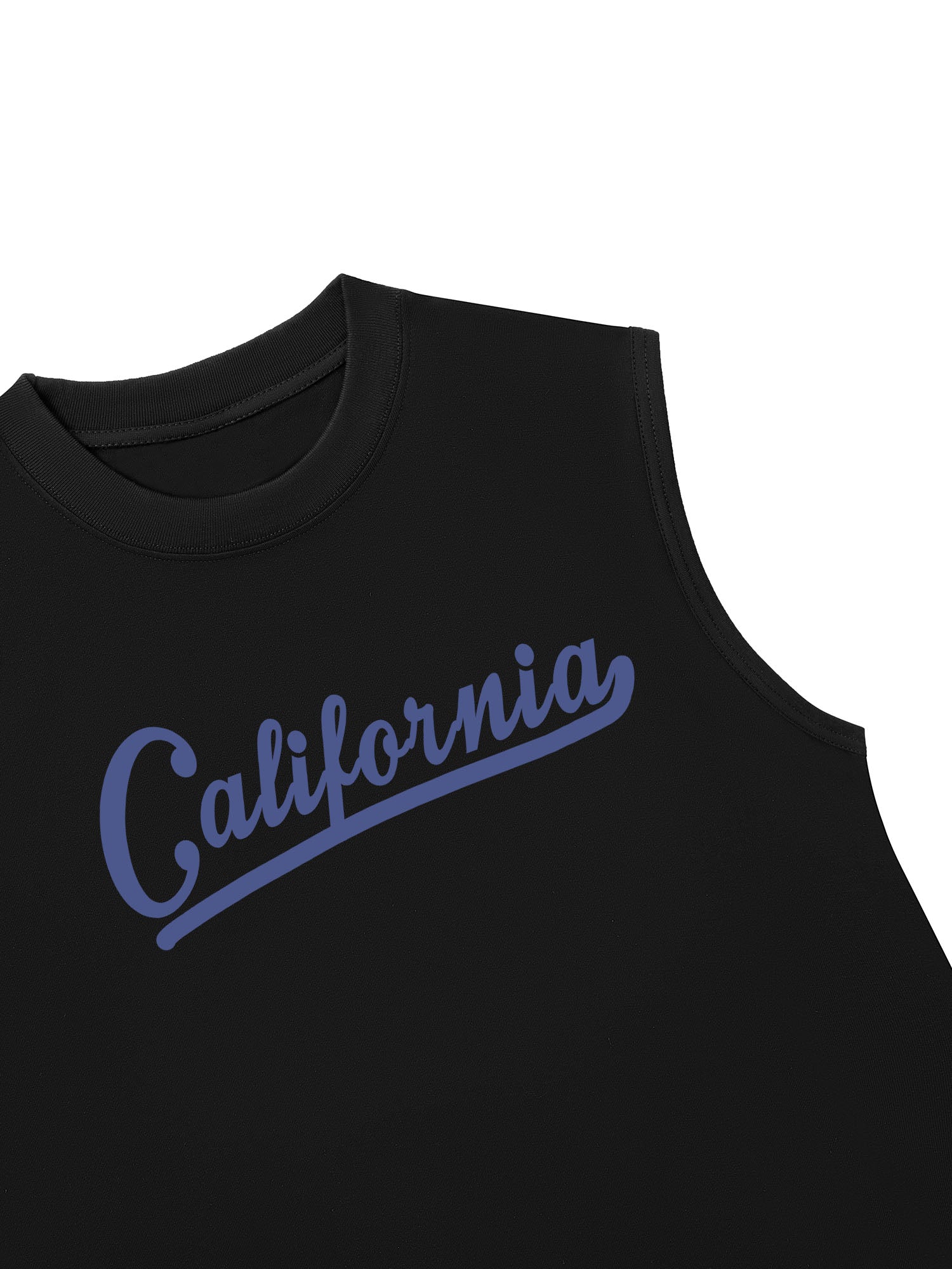 Áo Ba Lỗ Relaxed Fit USA Califorinia Blue