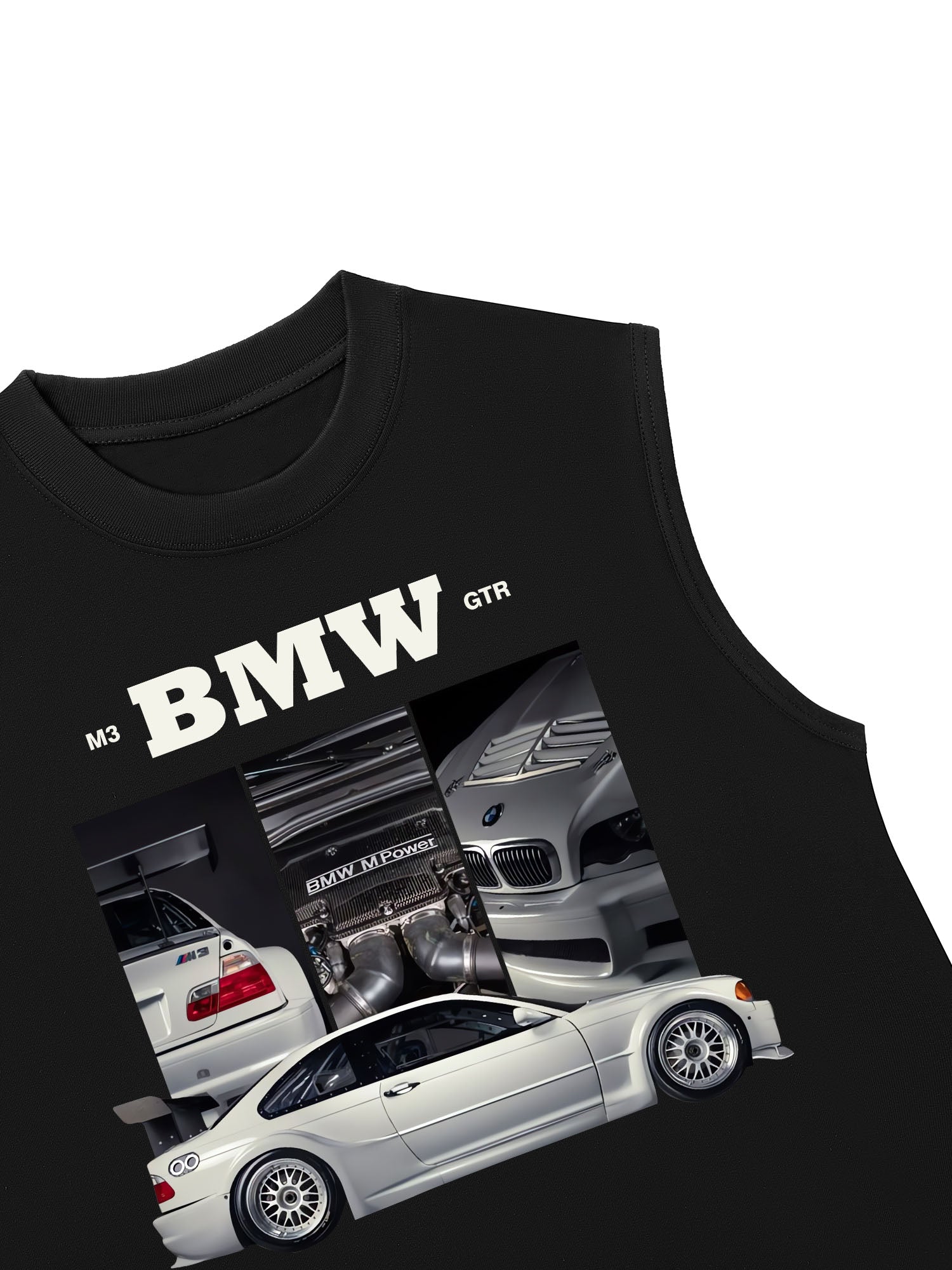 Áo Ba Lỗ Relaxed Fit BMW M3 GTR Silver
