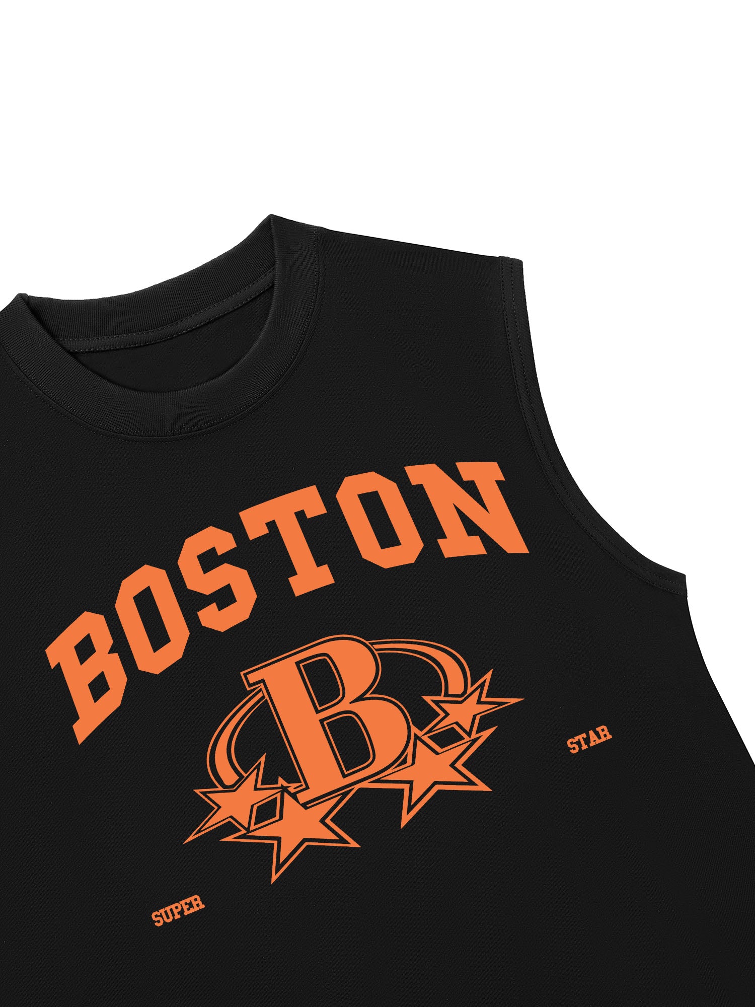 Áo Ba Lỗ Relaxed Fit USA Boston Super Star