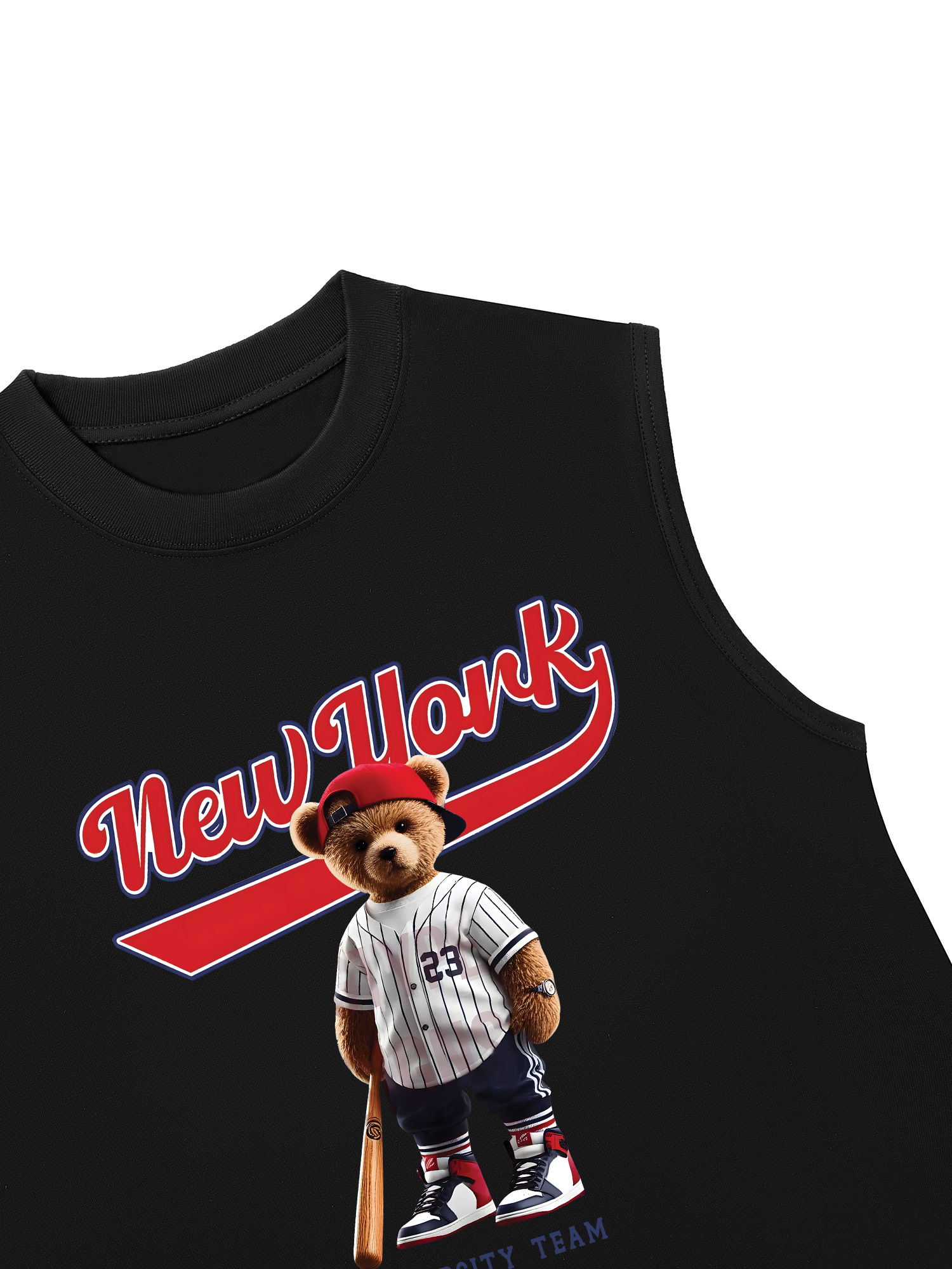 Áo Ba Lỗ Relaxed Fit Baseball New York Teddy
