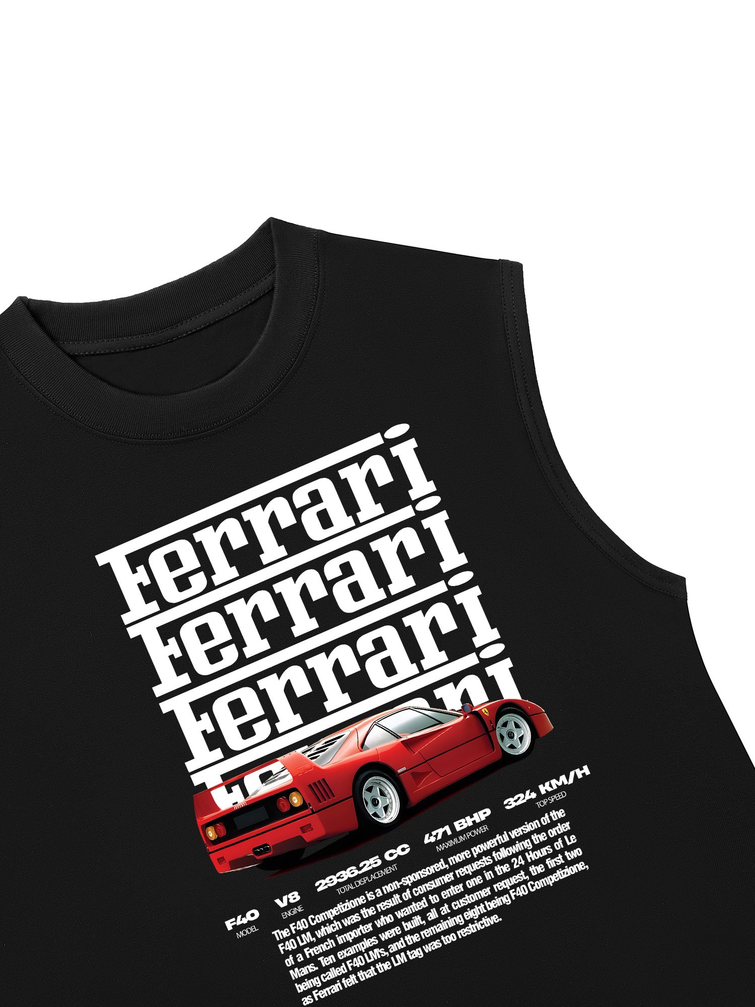 Áo Ba Lỗ Relaxed Fit Ferrari Competizione F-40