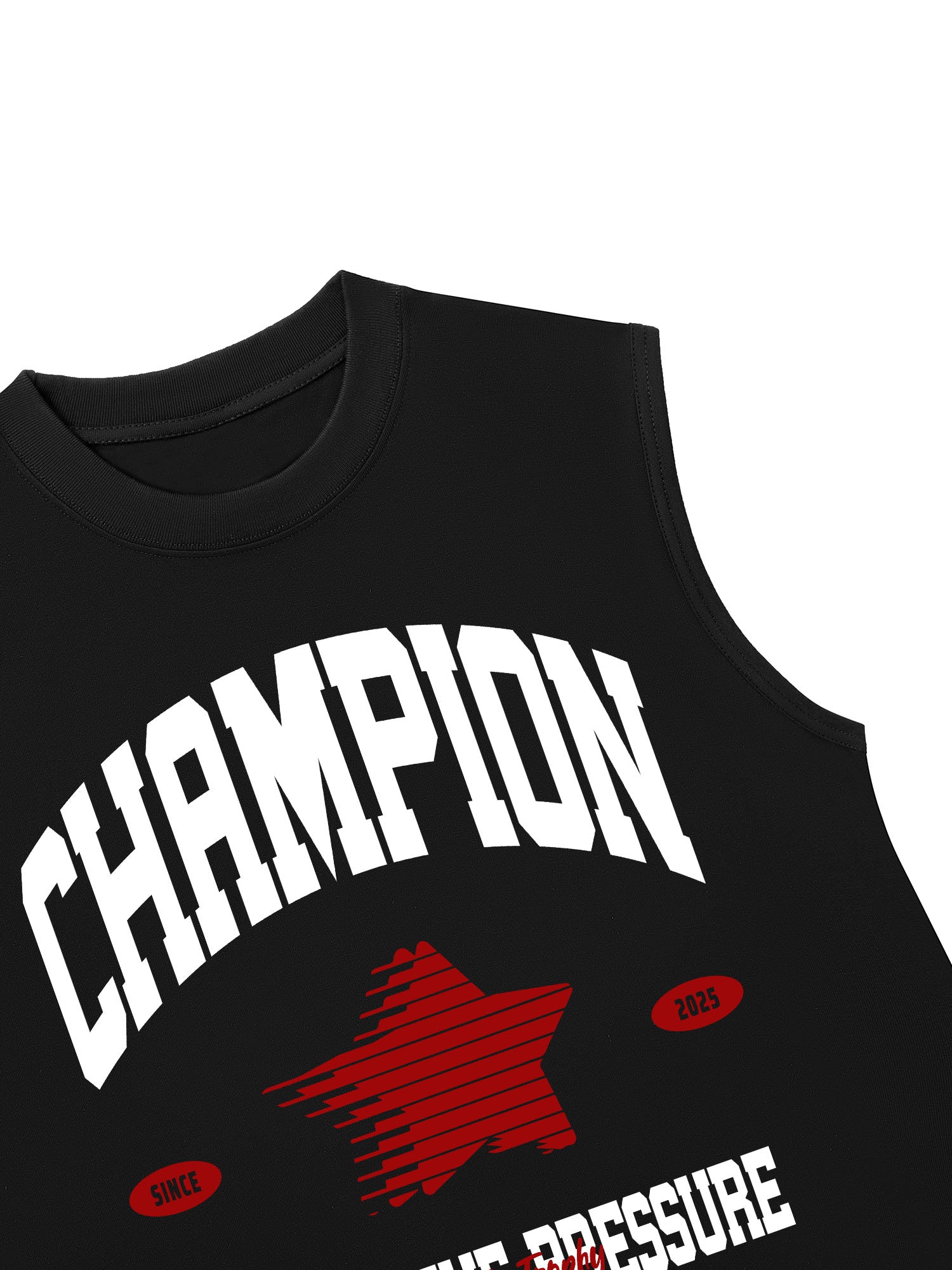 Áo Ba Lỗ Relaxed Fit Champions Defeat The Pressure