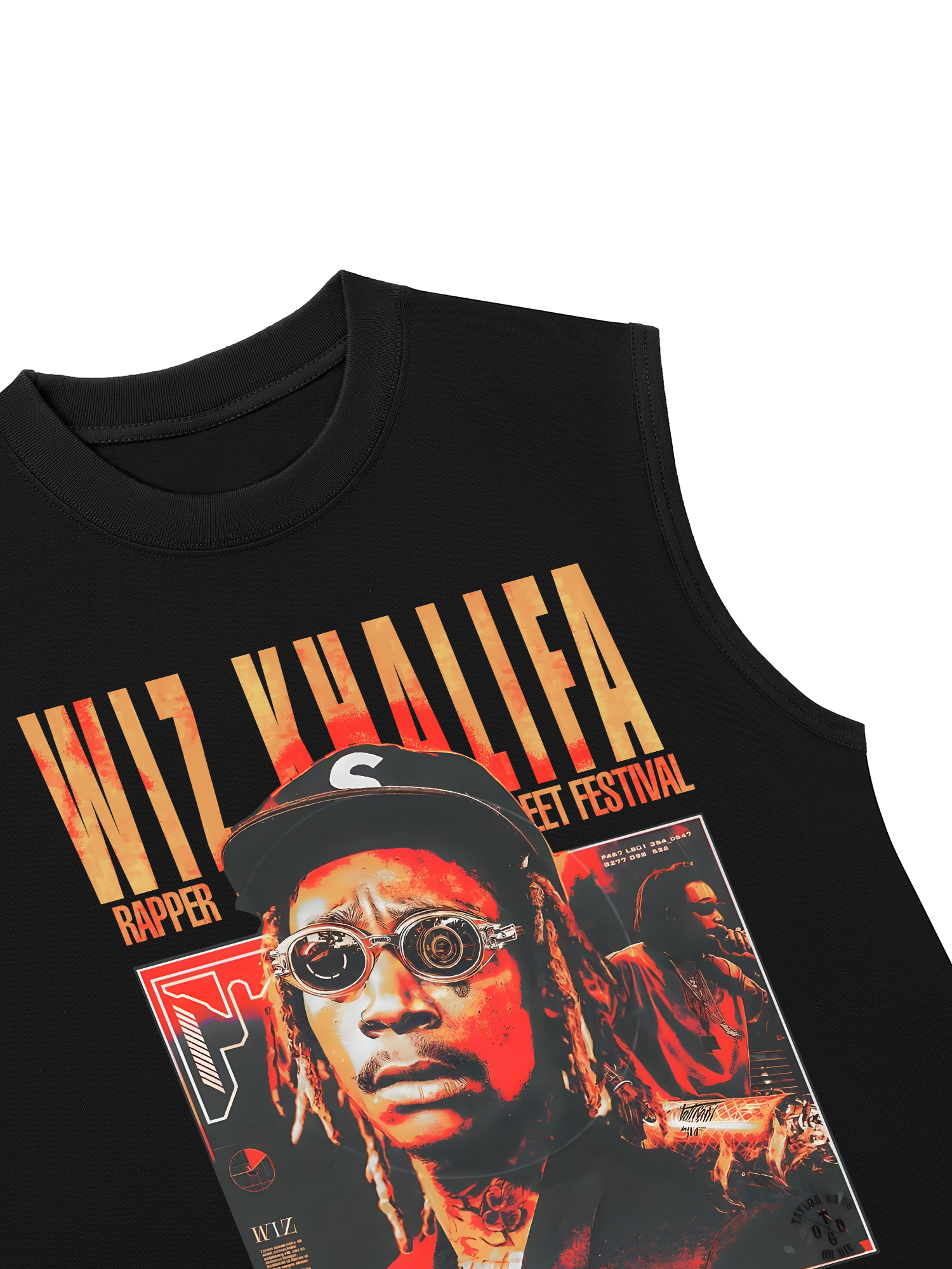 Áo Ba Lỗ Relaxed Fit Rapper Wiz Khalifa Street Festival