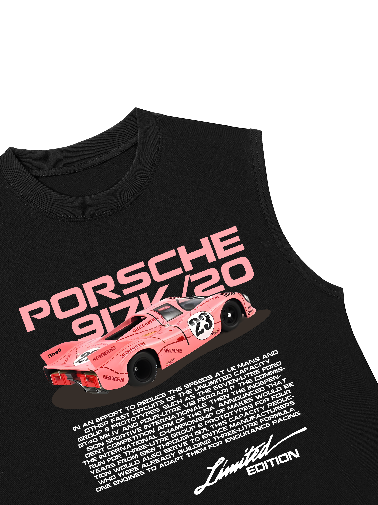 Áo Ba Lỗ Relaxed Fit Porsche 917K Pink Pig