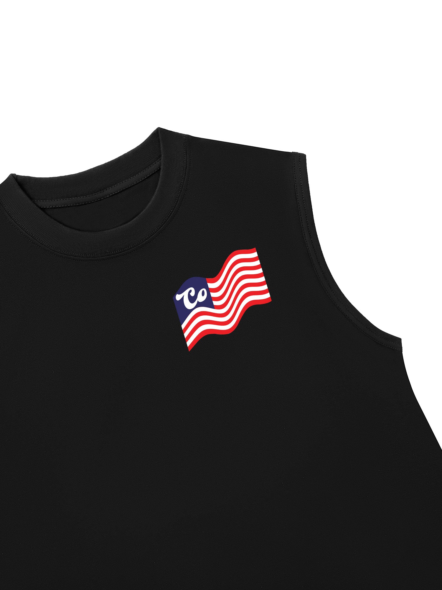 Áo Ba Lỗ Relaxed Fit USA Cotton USA Flag