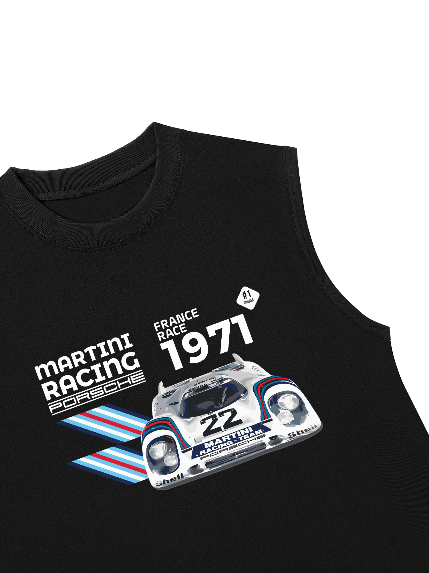 Áo Ba Lỗ Relaxed Fit Porsche France Race 1971