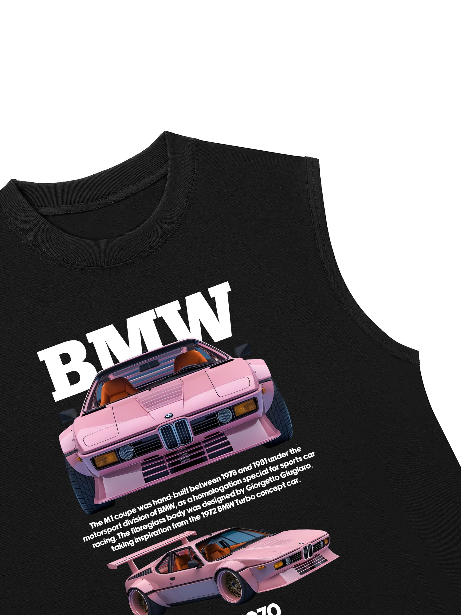 Áo Ba Lỗ Relaxed Fit BMW M1 Pink