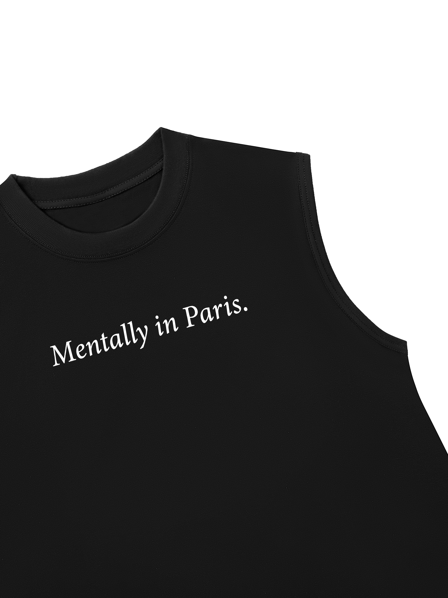 Áo Ba Lỗ Relaxed Fit Mentally In Paris