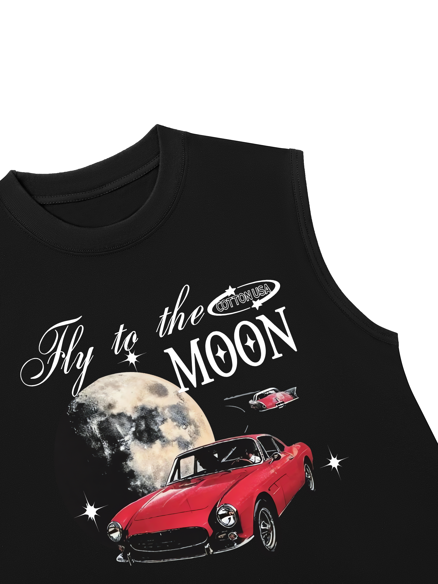 Áo Ba Lỗ Relaxed Fit Porsche Fly To The Moon