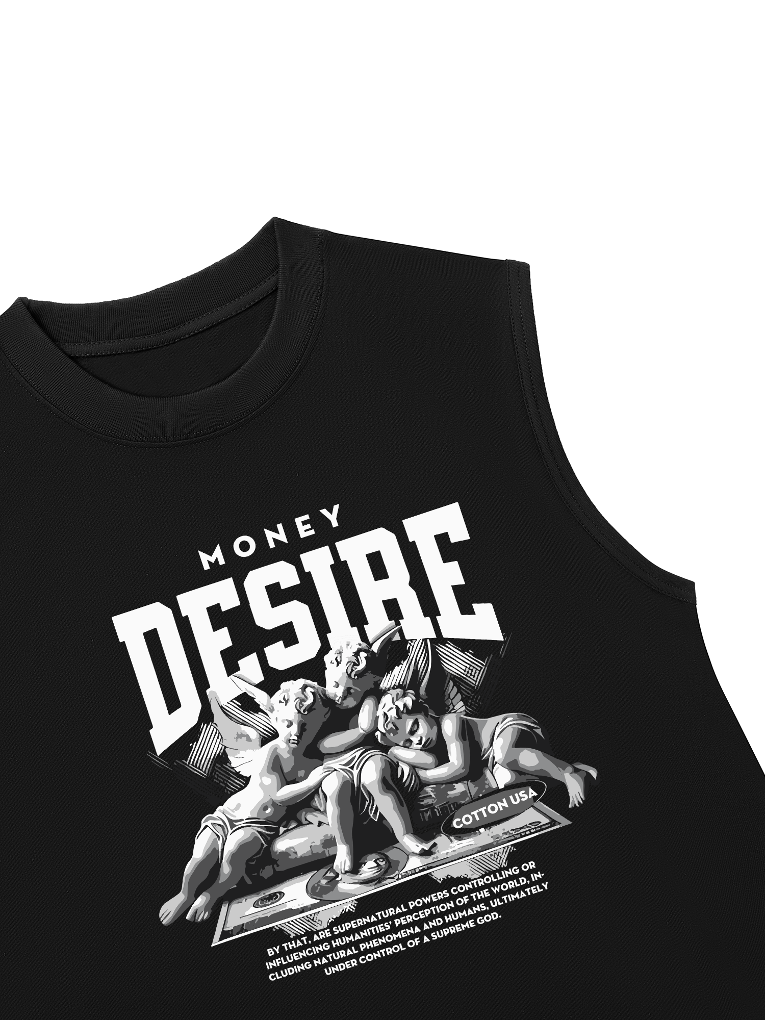 Áo Ba Lỗ Relaxed Fit Money Desire Angel