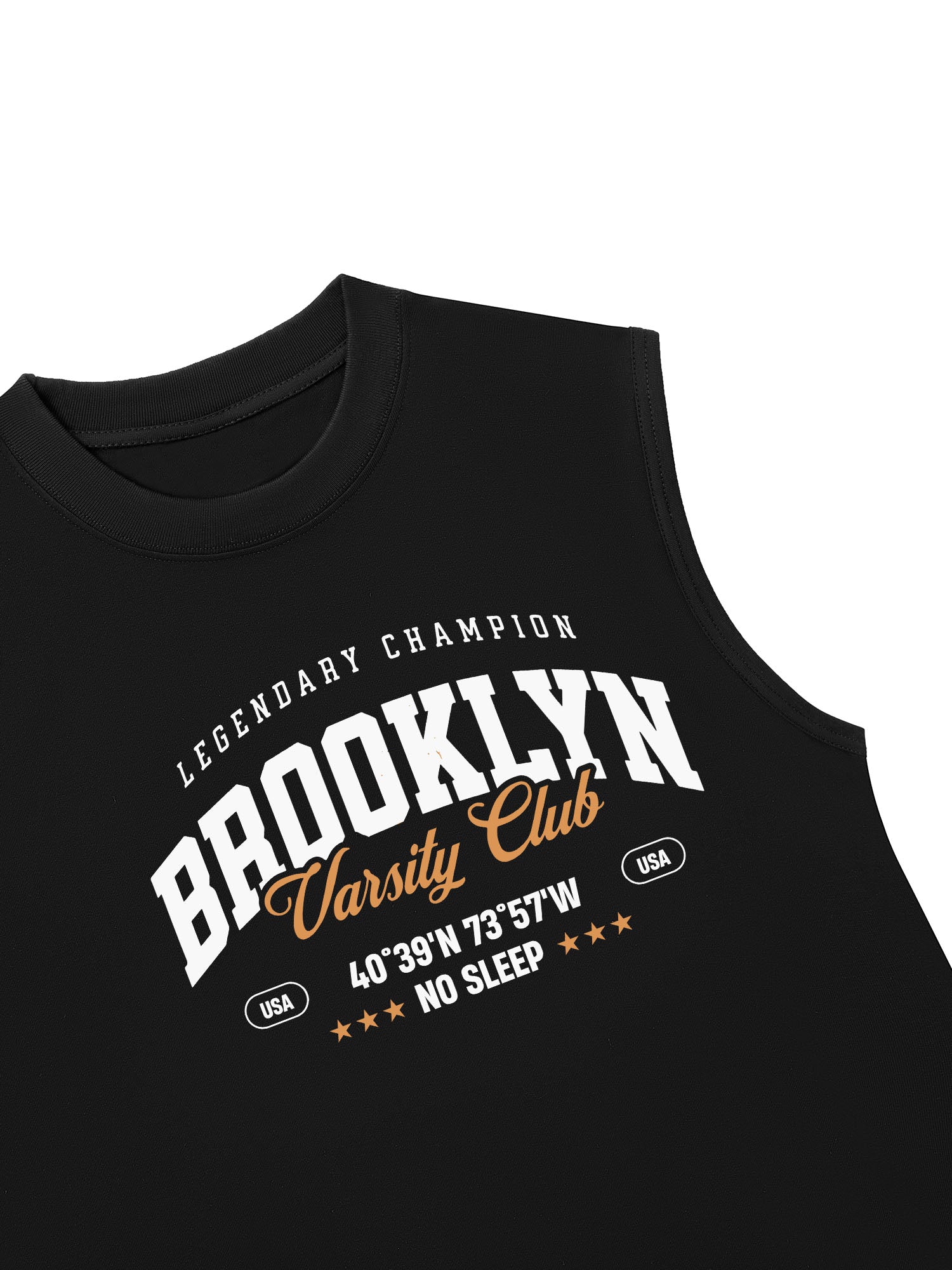 Áo Ba Lỗ Relaxed Fit City Brooklyn Varsity Club