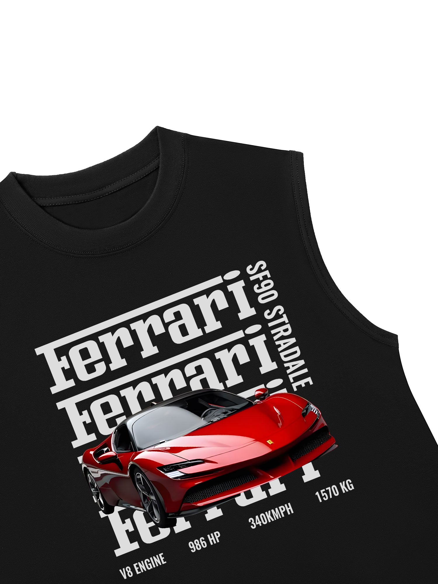 Áo Ba Lỗ Relaxed Fit Ferrari SF90 Stradale