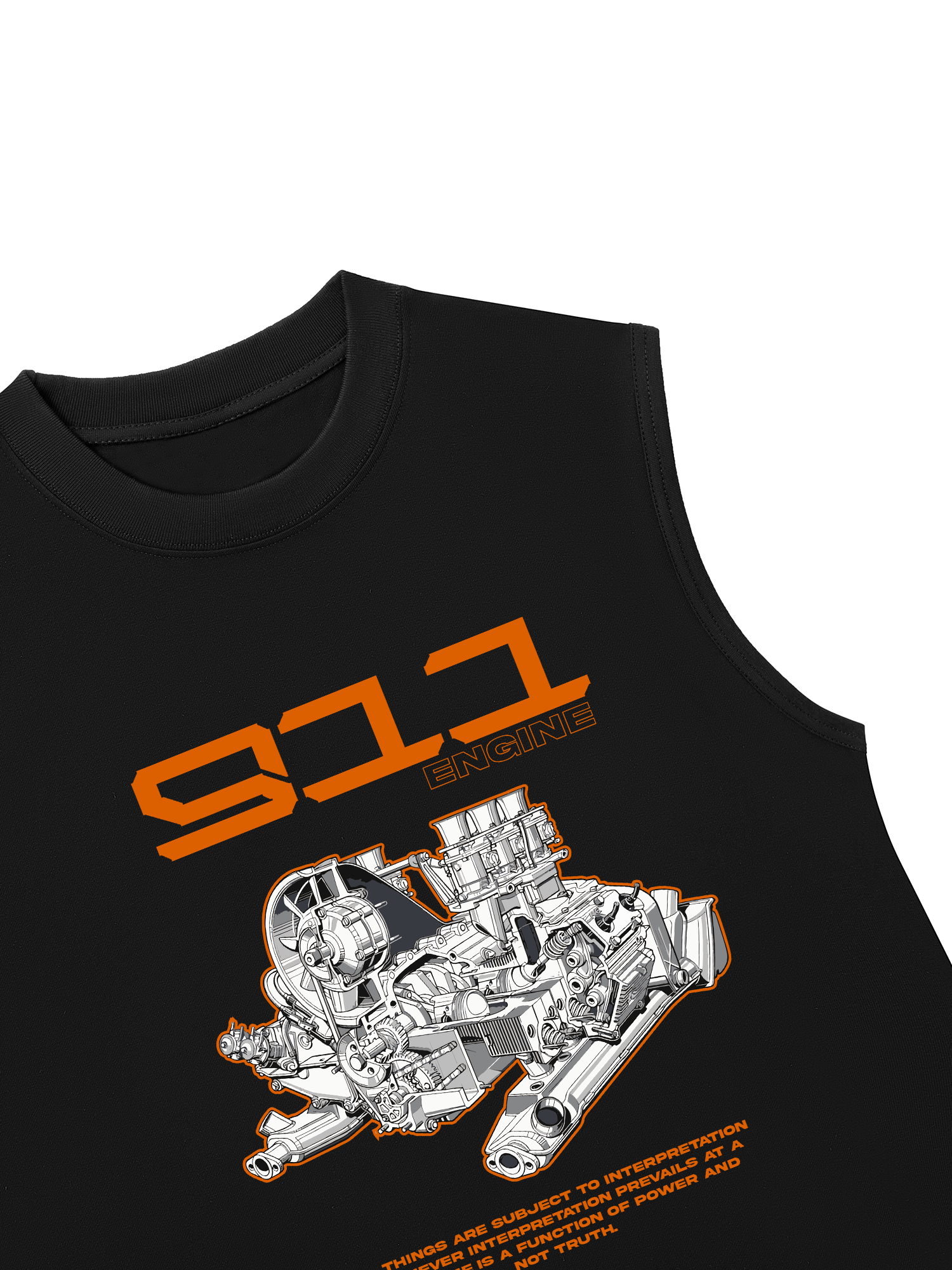 Áo Ba Lỗ Relaxed Fit Porsche 911 Engine