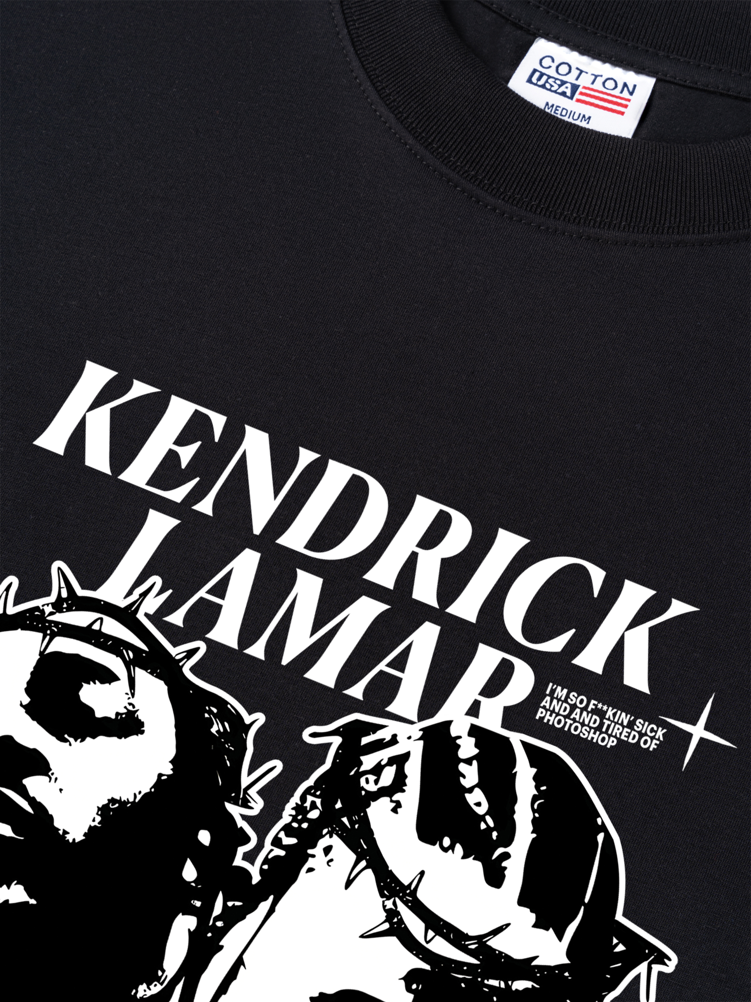 Áo Thun Relaxed Fit Rapper Kendrick Lamar Damn