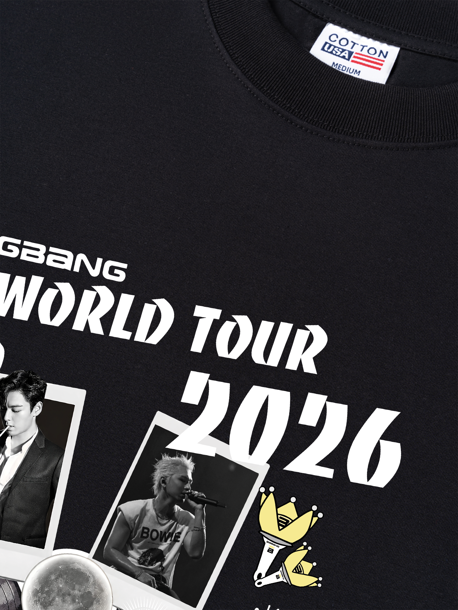 Áo Thun Relaxed Fit Idols Big Bang World Tour 2026