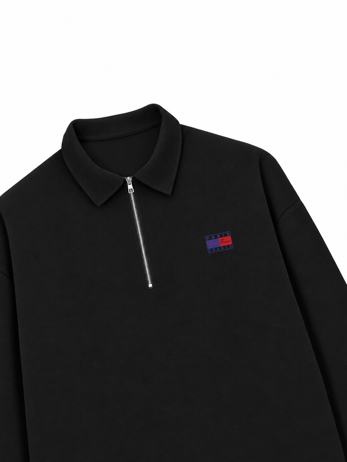 Áo Sweater Polo Nỉ Hai Da Basic Paris France