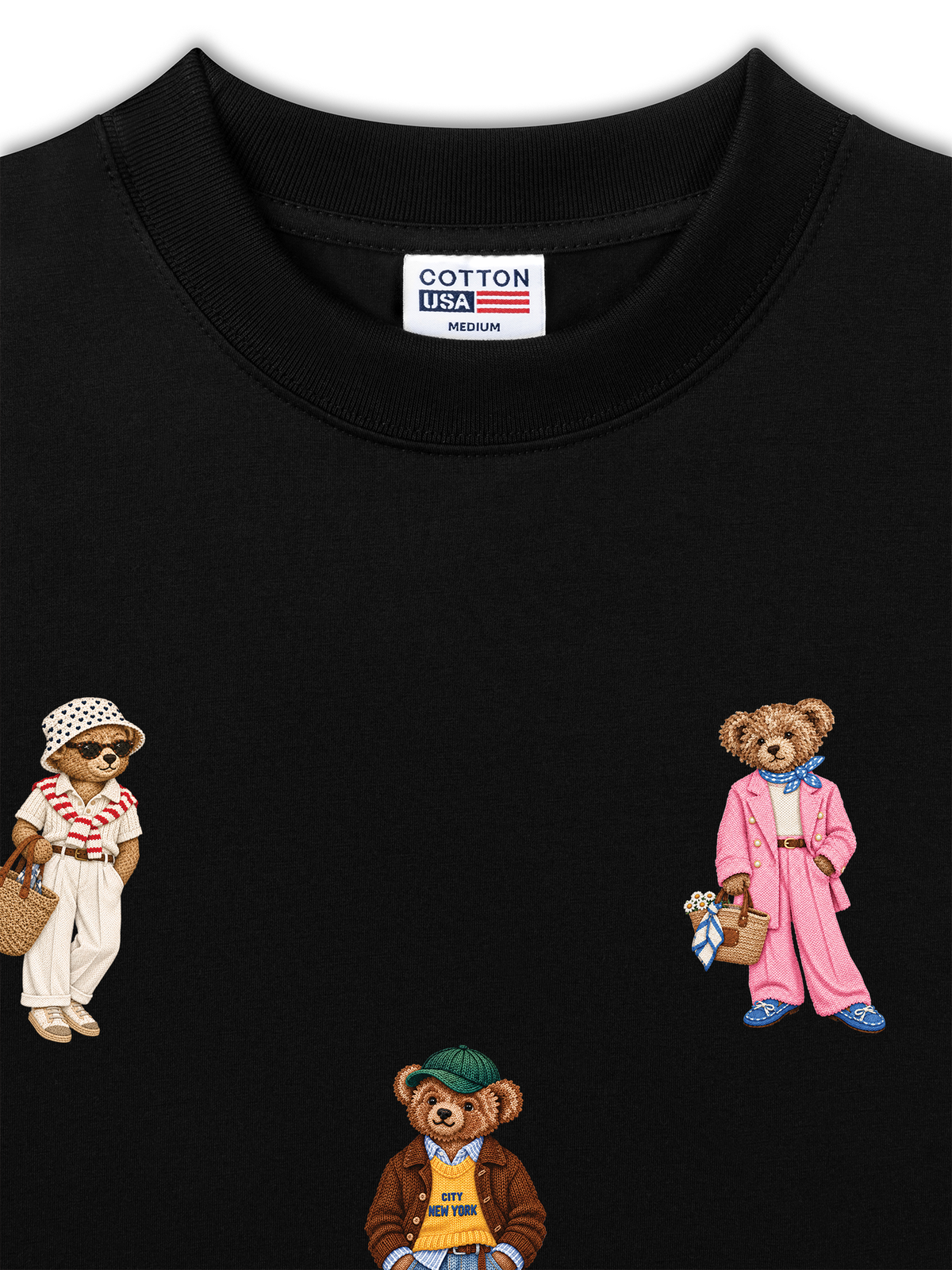 Áo Thun Relaxed Fit Vintage Bear Town