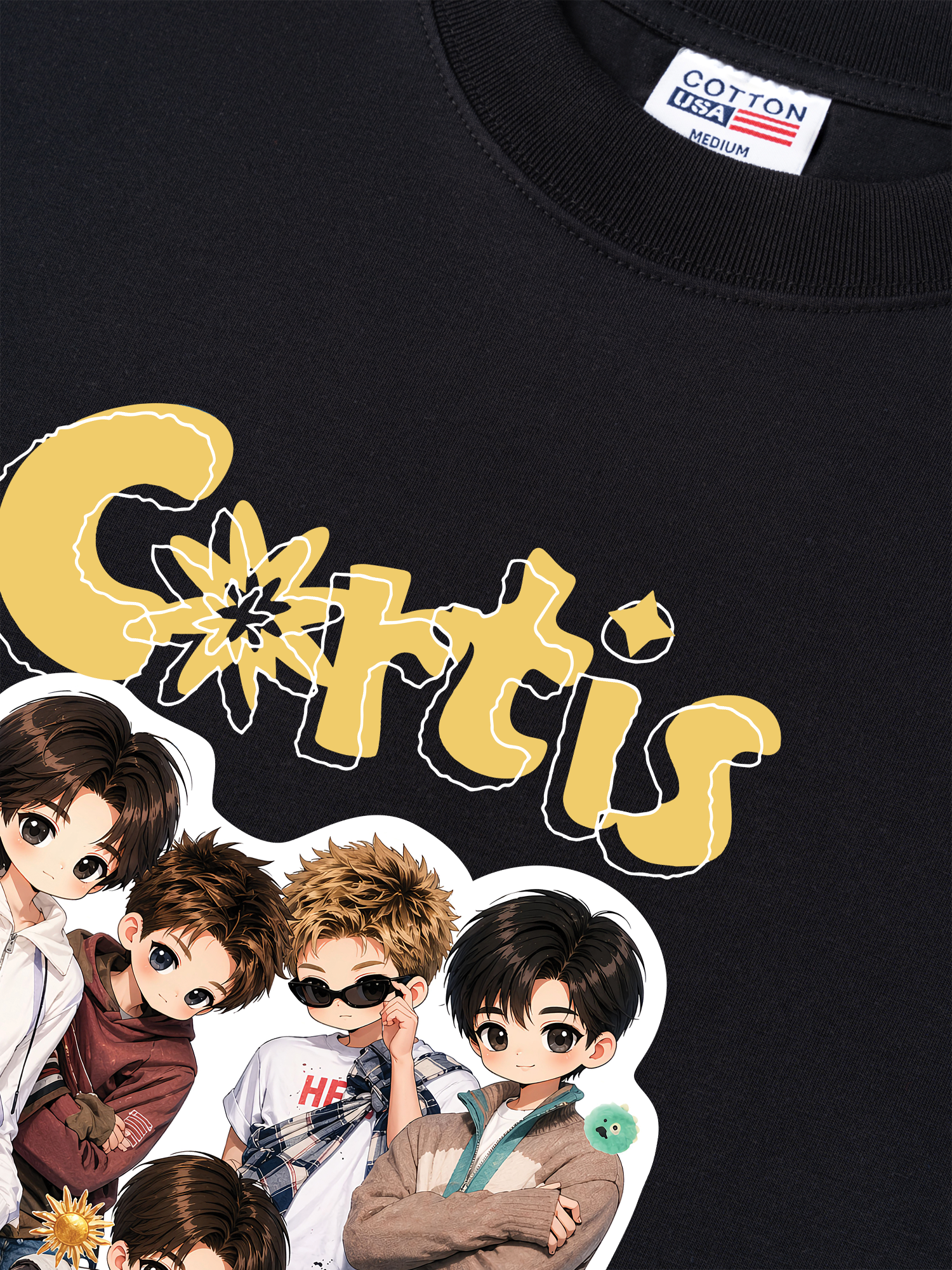 Áo Thun Relaxed Fit Idols Cortis Main Characters