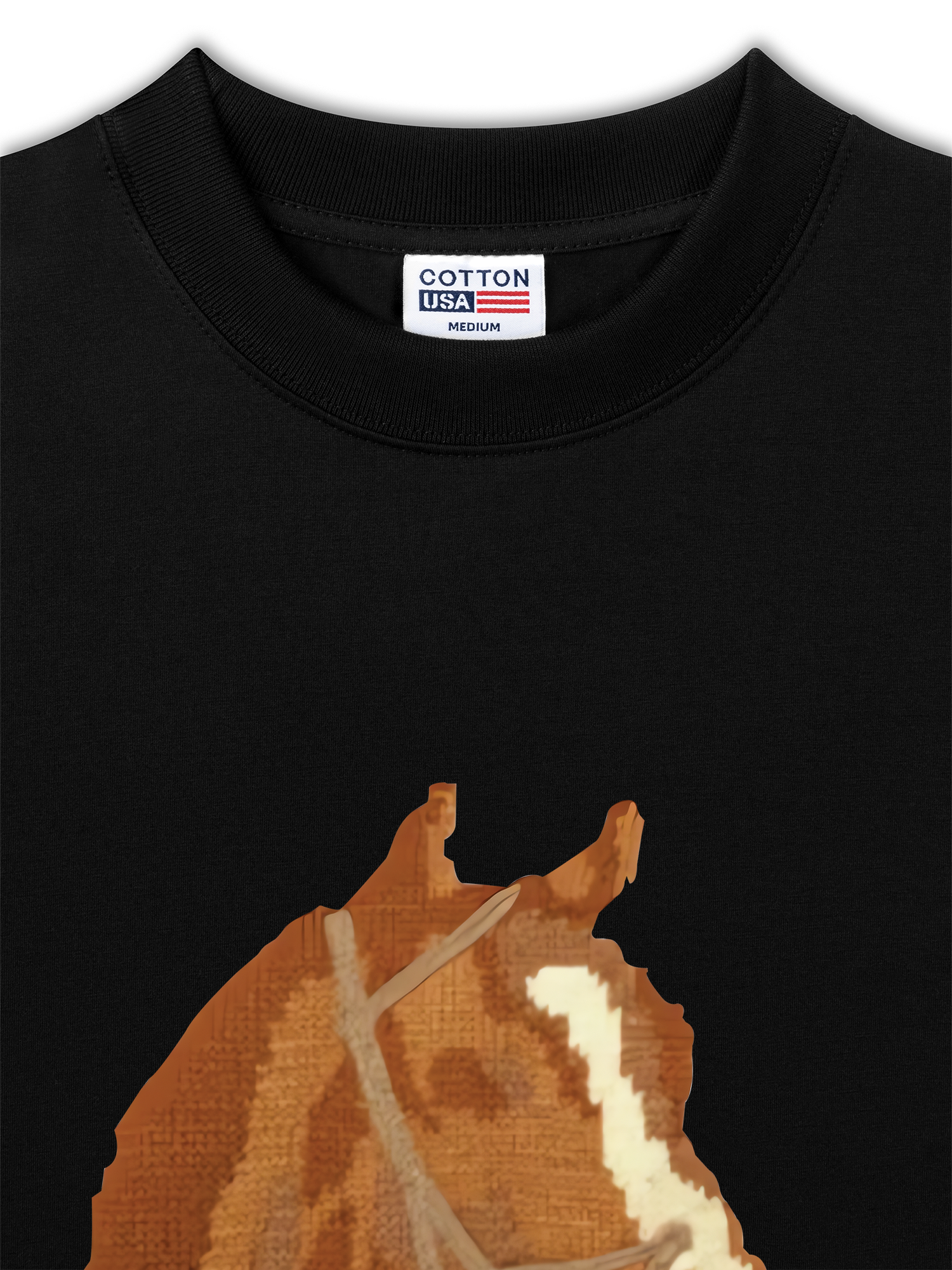 Áo Thun Relaxed Fit Cute Brown Horse