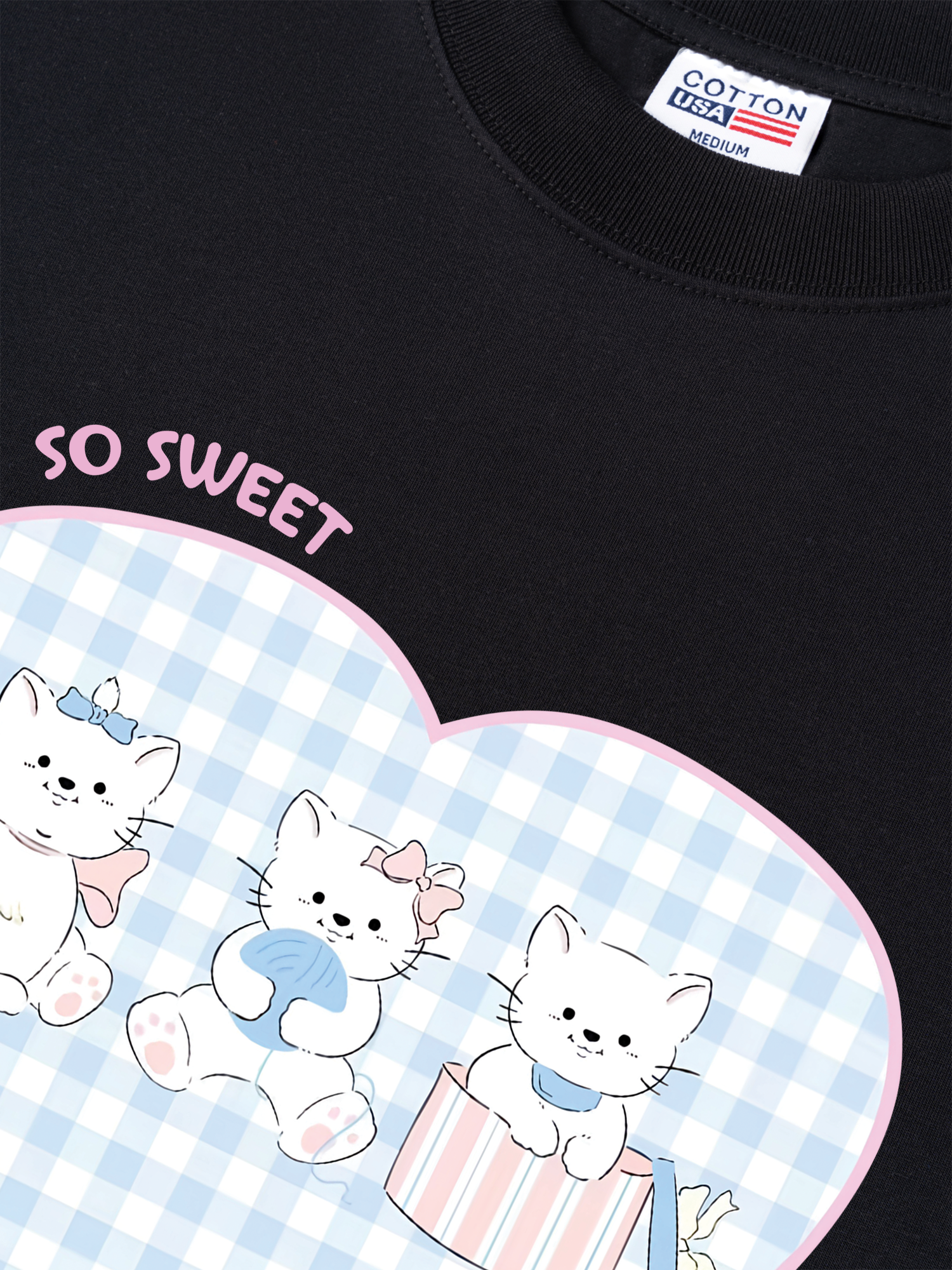 Áo Thun Relaxed Fit So Sweet Baby Cat