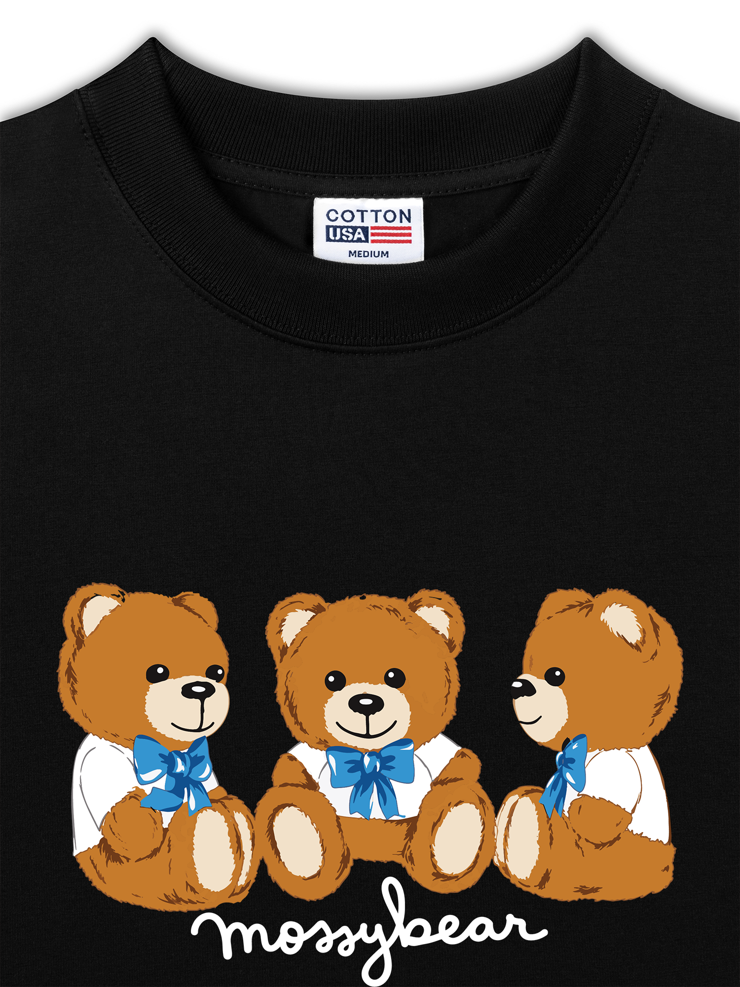 Áo Thun Relaxed Fit Mossy Bear Three Bear
