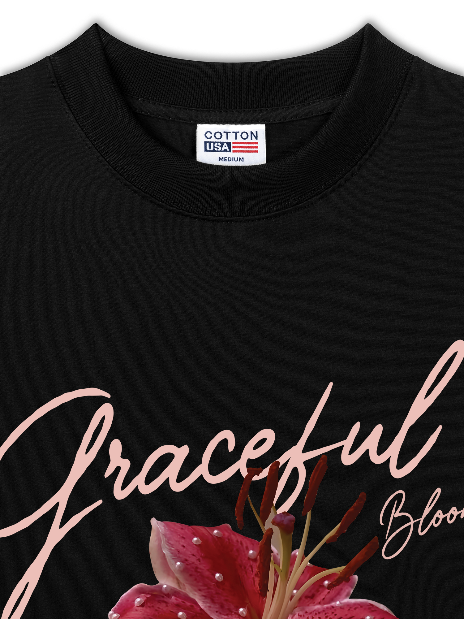 Áo Thun Relaxed Fit Bling Graceful Bloom