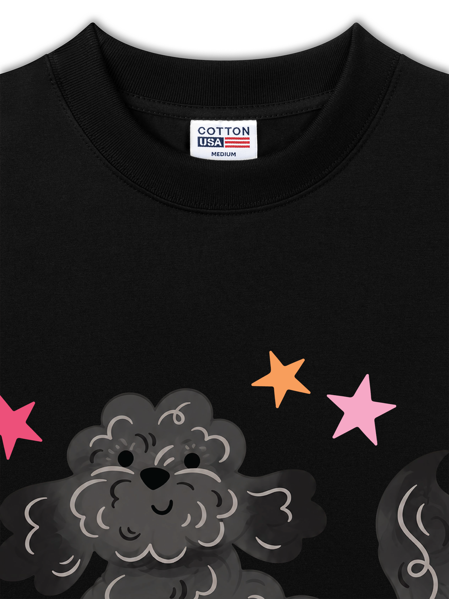 Áo Thun Relaxed Fit Soft Paw Poodle And Bling Ball