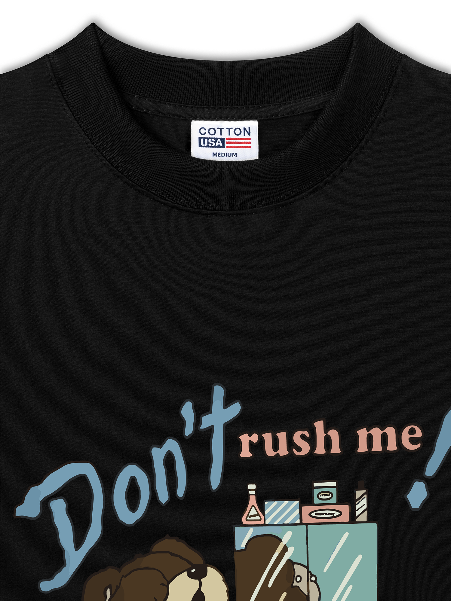 Áo Thun Relaxed Fit Soft Paw Don't Rush Me