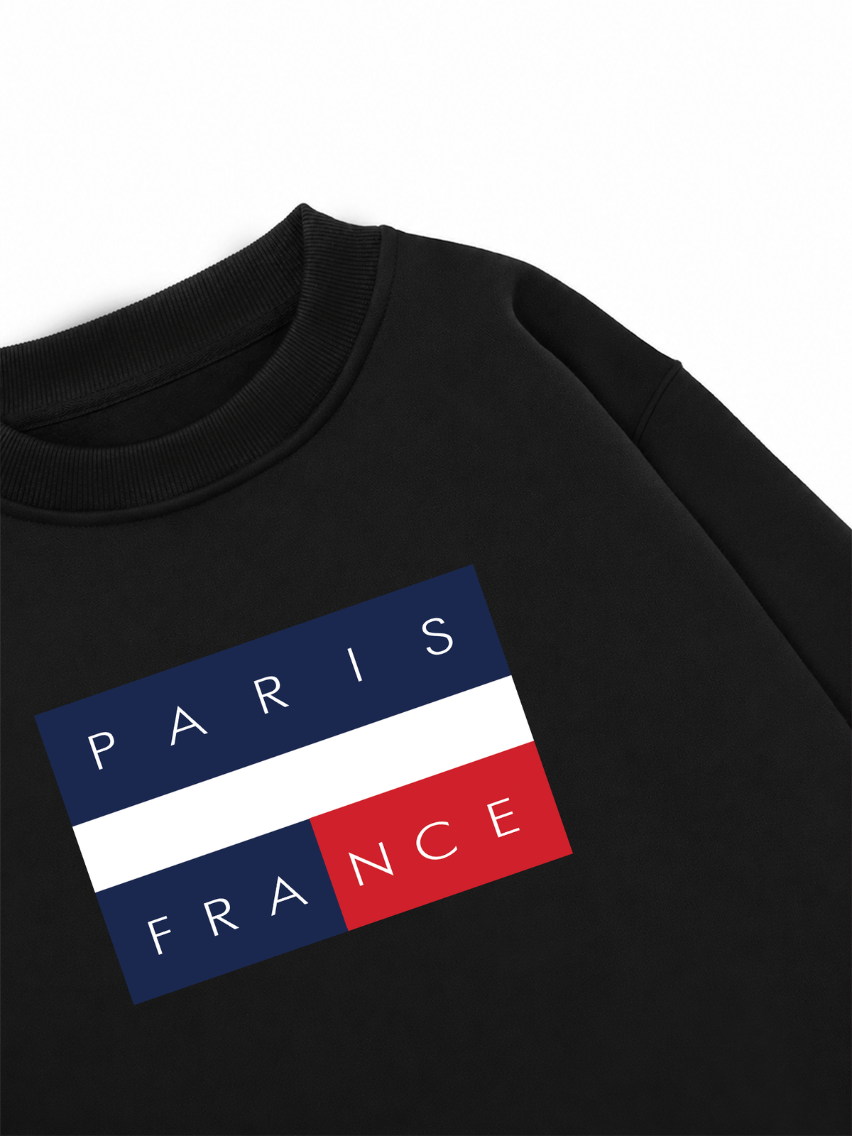 Áo Sweater Nỉ Hai Da Paris France Flag