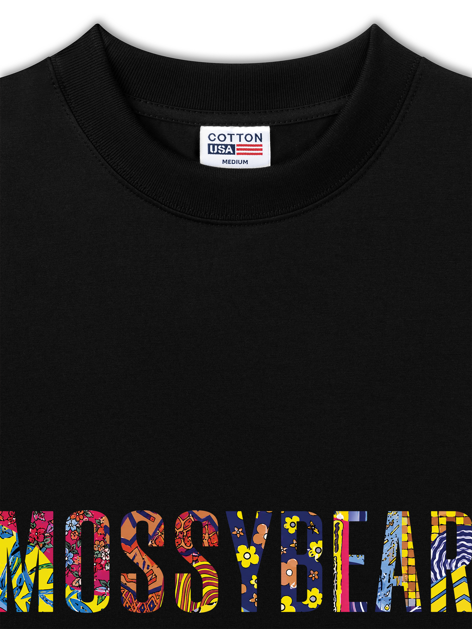 Áo Thun Relaxed Fit Mossy Bear Retro Logo