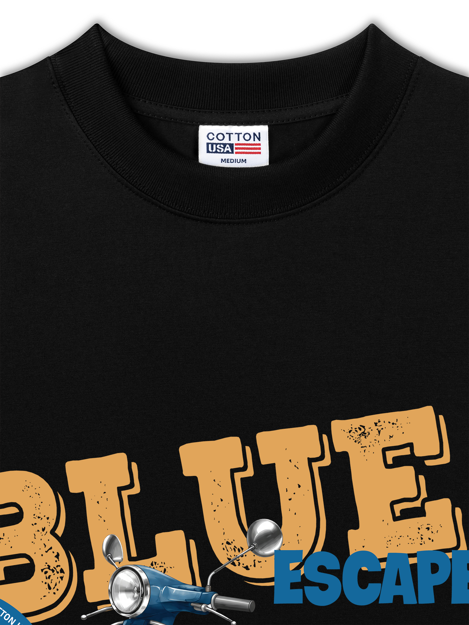Áo Thun Relaxed Fit Car Blue Escape