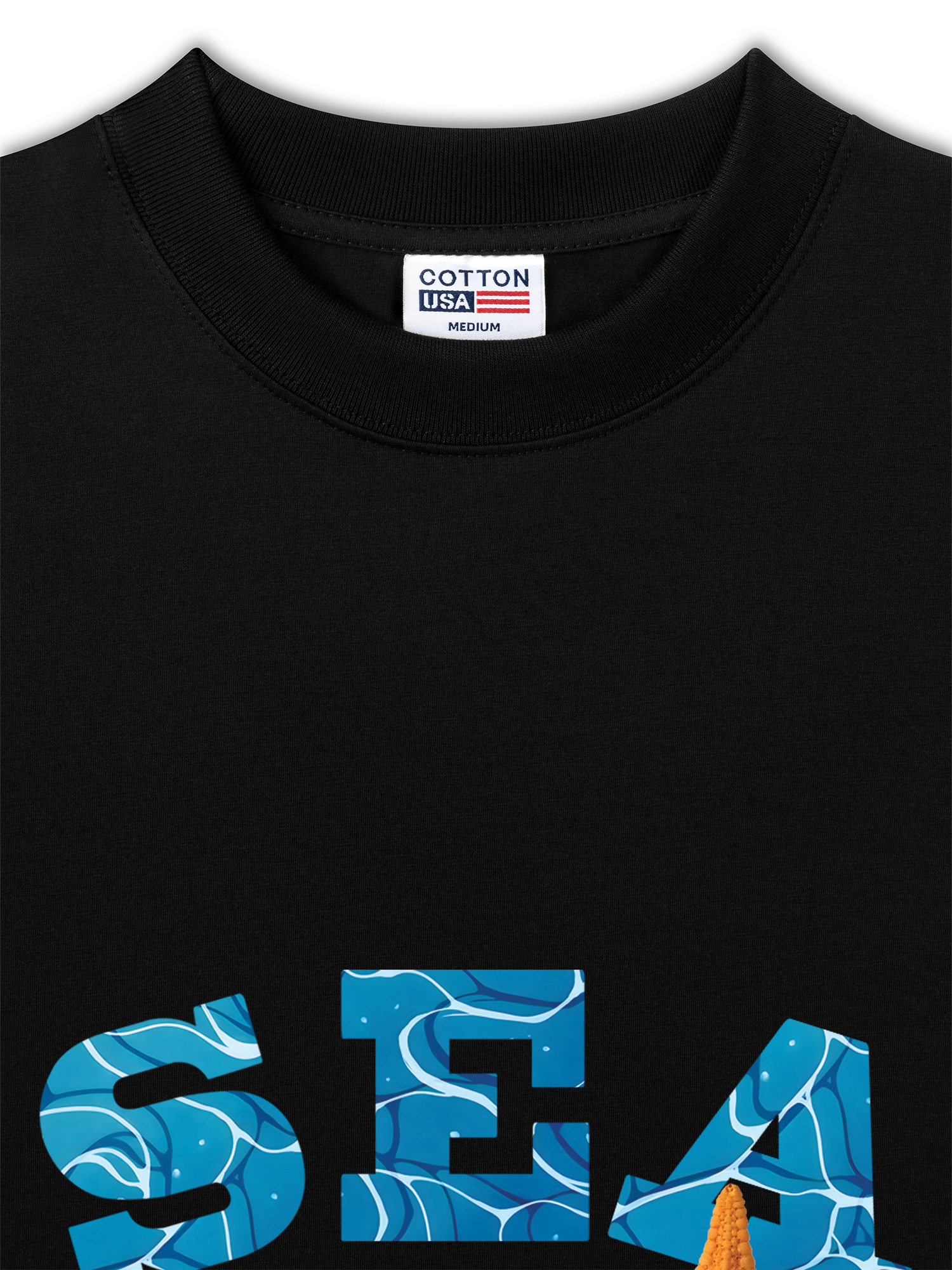 Áo Thun Relaxed Fit Tropical Starfish Parrty Sea Water