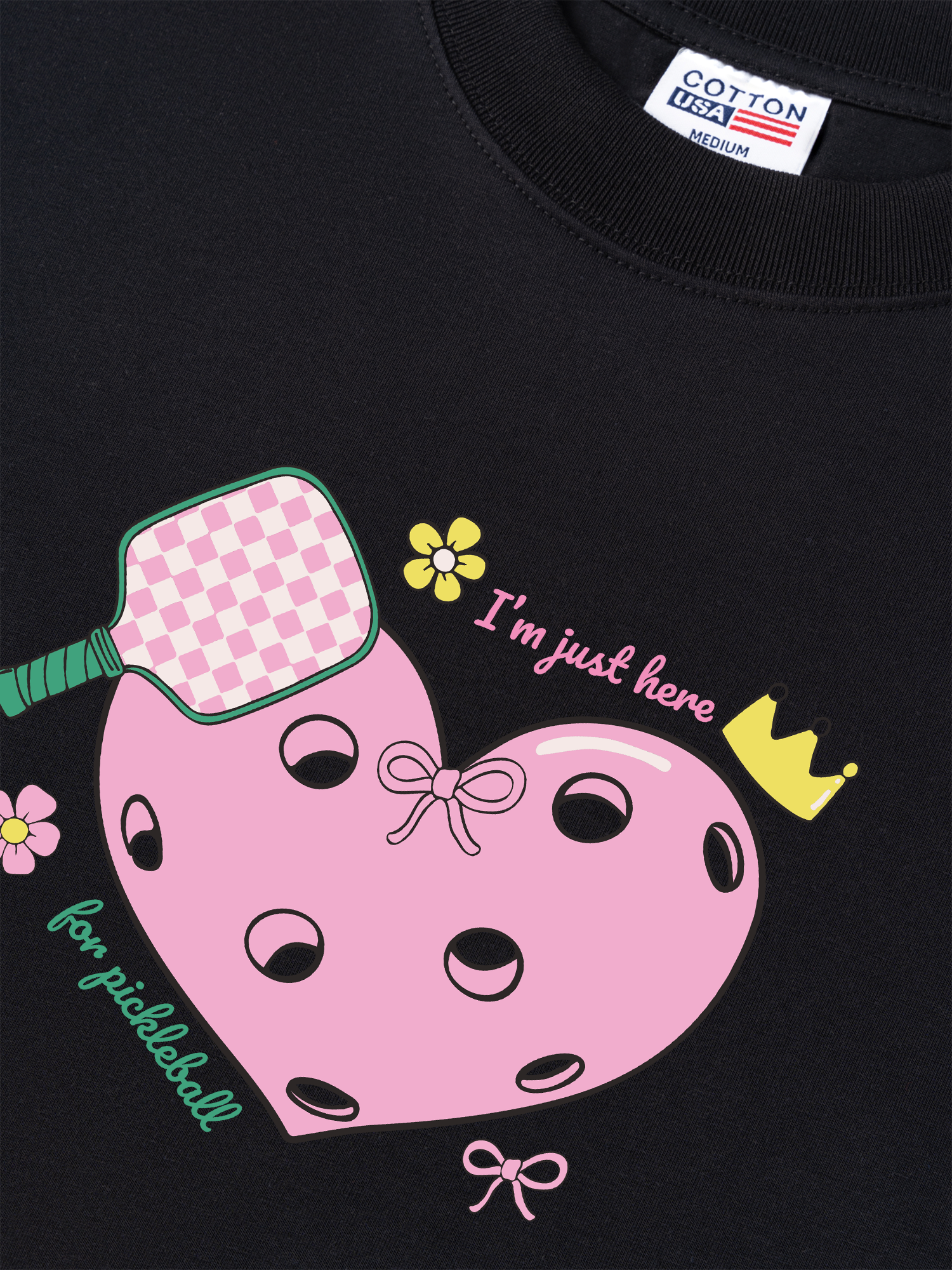 Áo Thun Relaxed Fit I_m Just Here For Pickleball