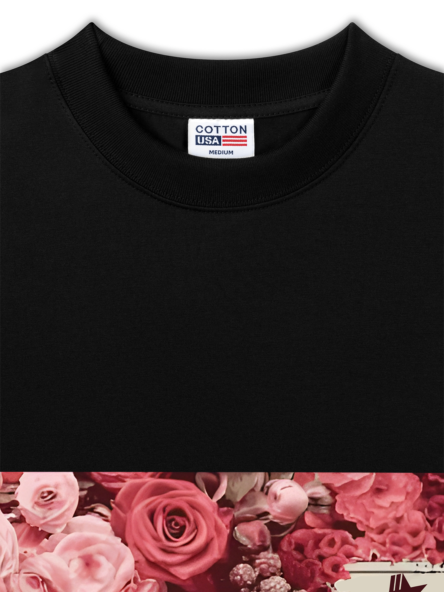Áo Thun Relaxed Fit Floral Cotton Usa