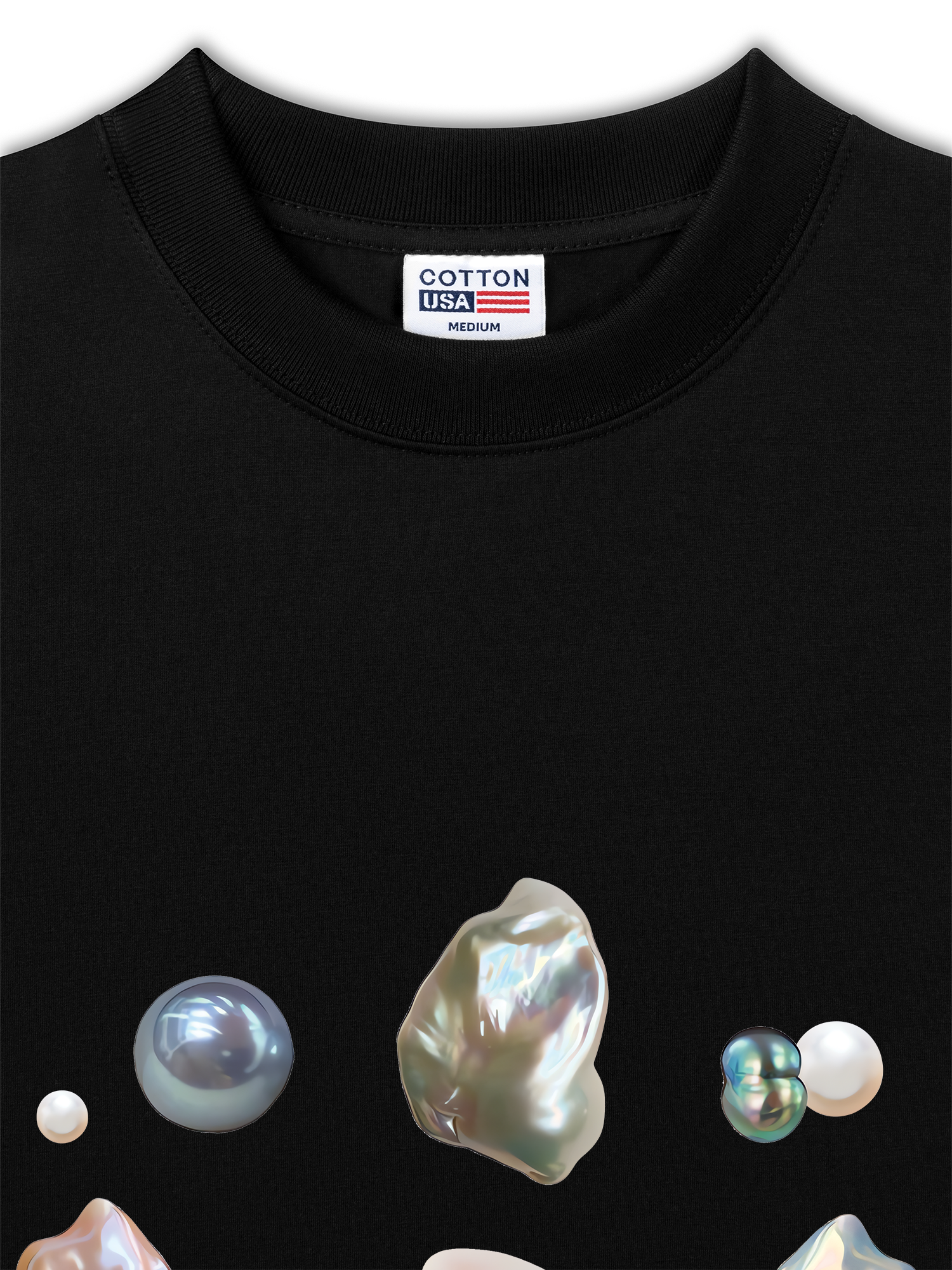Áo Thun Relaxed Fit Bling Pearl