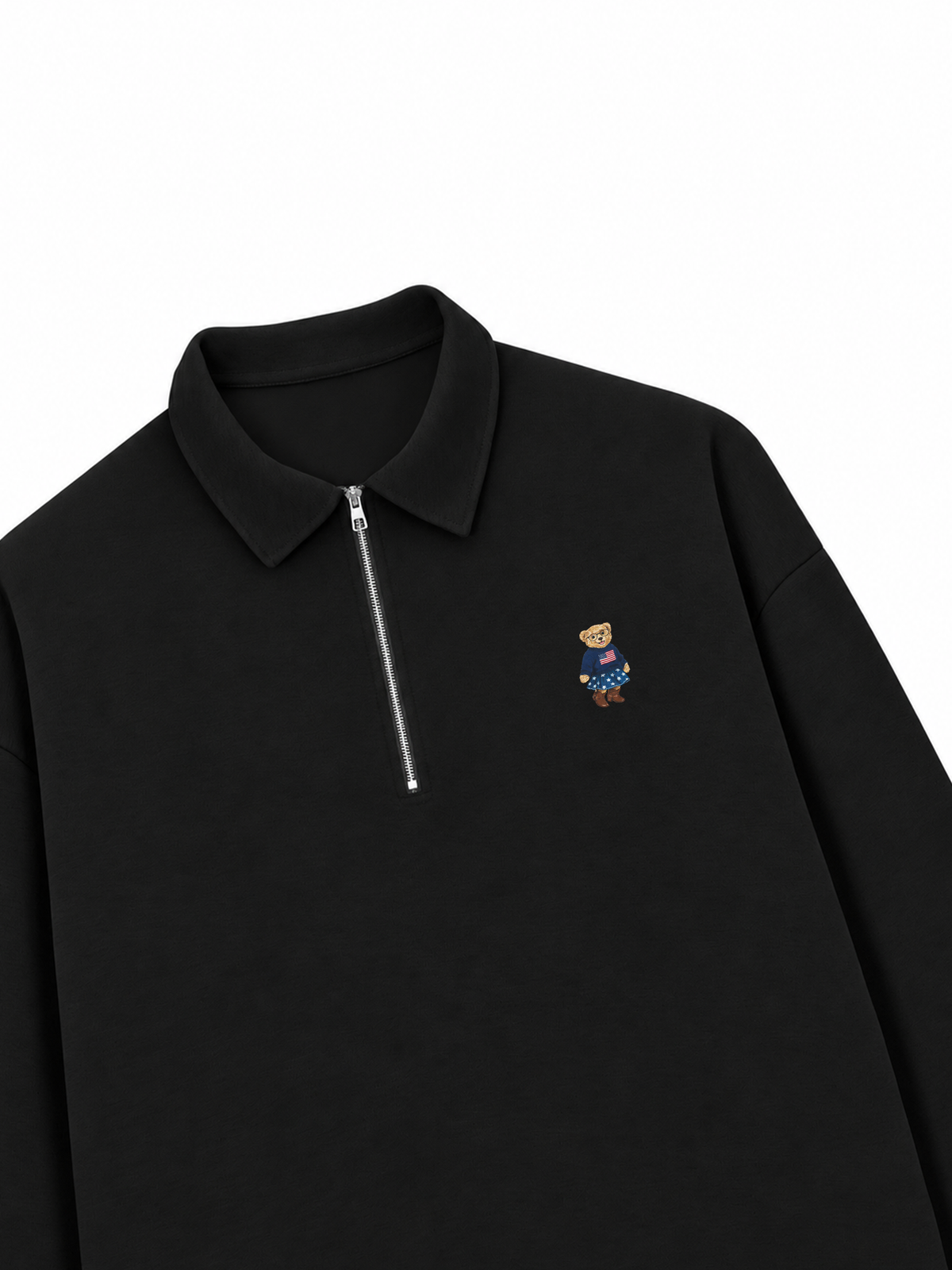 Áo Sweater Polo Nỉ Hai Da American Girl