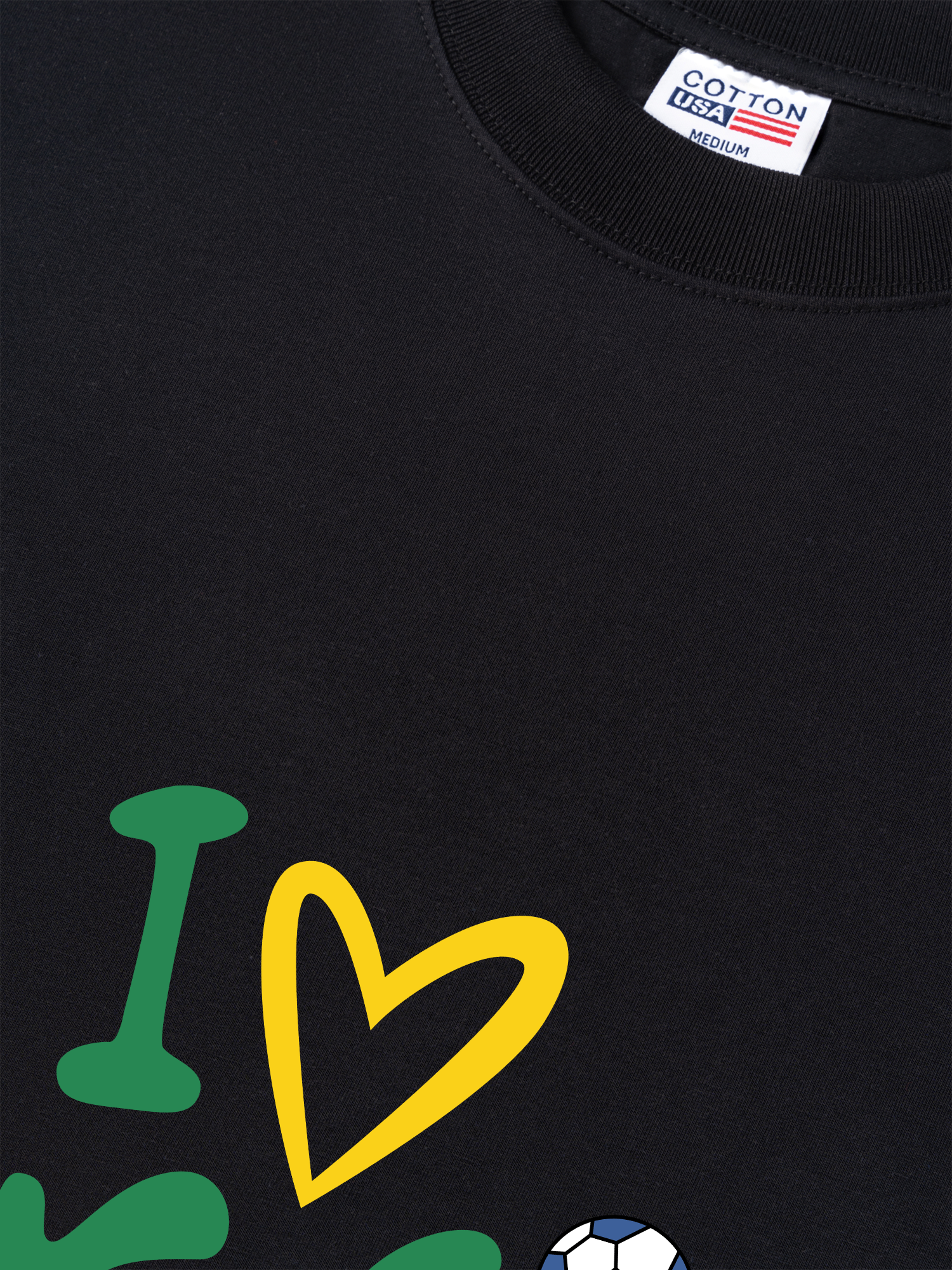 Áo Thun Relaxed Fit Soccer World Cup I love Brazil