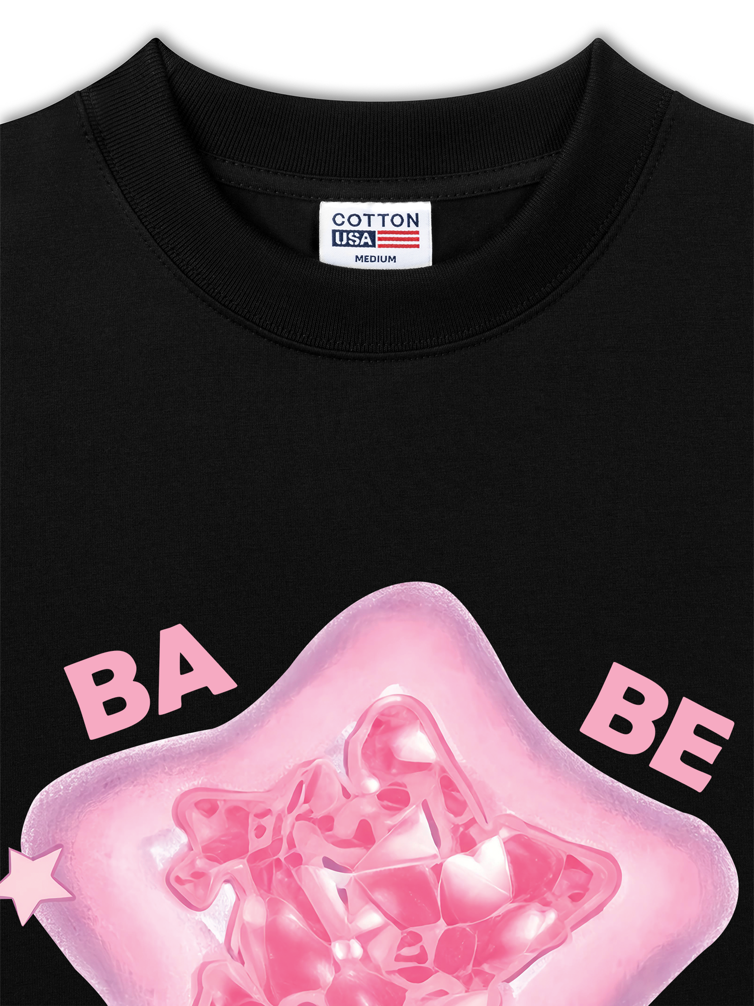 Áo Thun Relaxed Fit Bling Star Babe