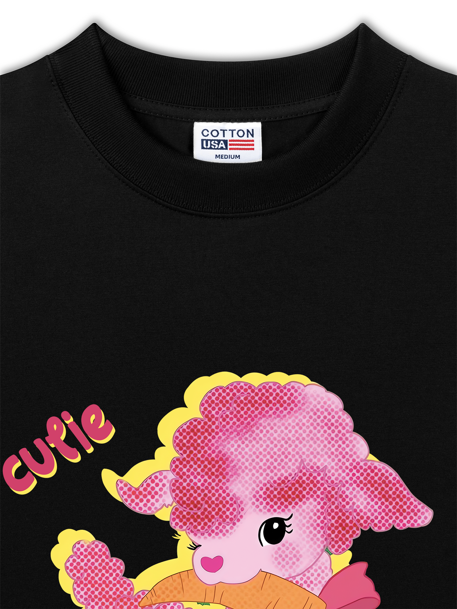 Áo Thun Relaxed Fit Soft Paw Cute Pink Sheep