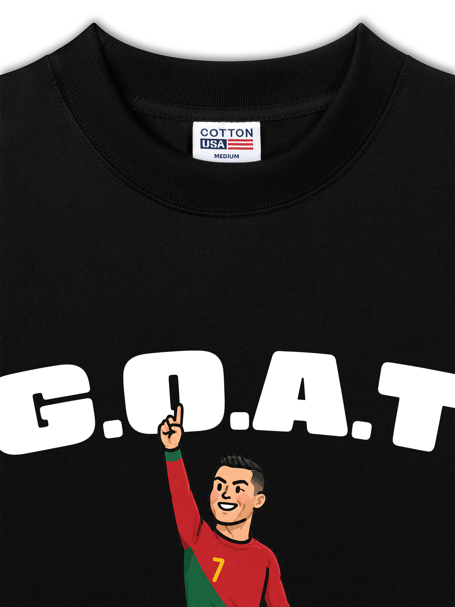 Áo Thun Relaxed Fit Soccer 7 G.O.A.T