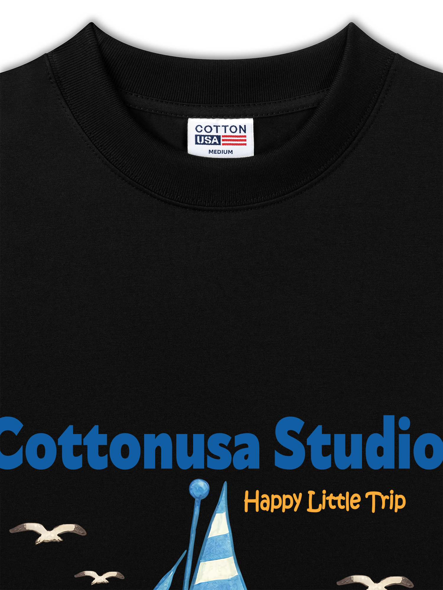 Áo Thun Relaxed Fit Tropical Happy Little Trip