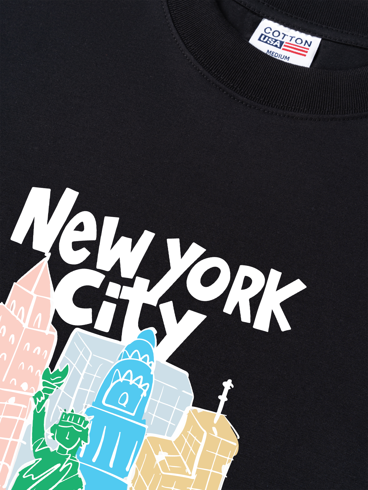 Áo Thun Relaxed Fit City New York Art