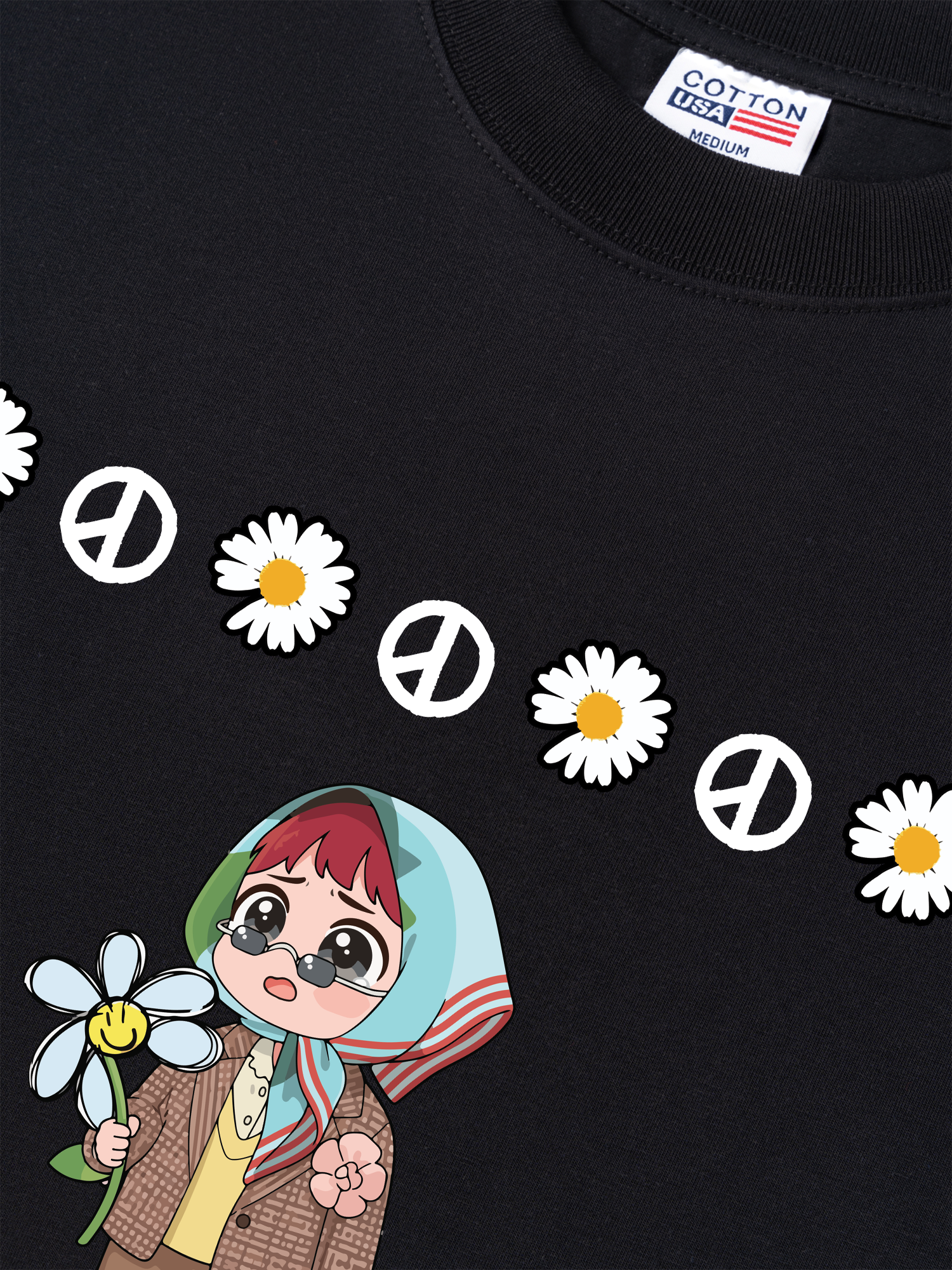 Áo Thun Relaxed Fit Idol G-Dragon My Husband Chibi Art