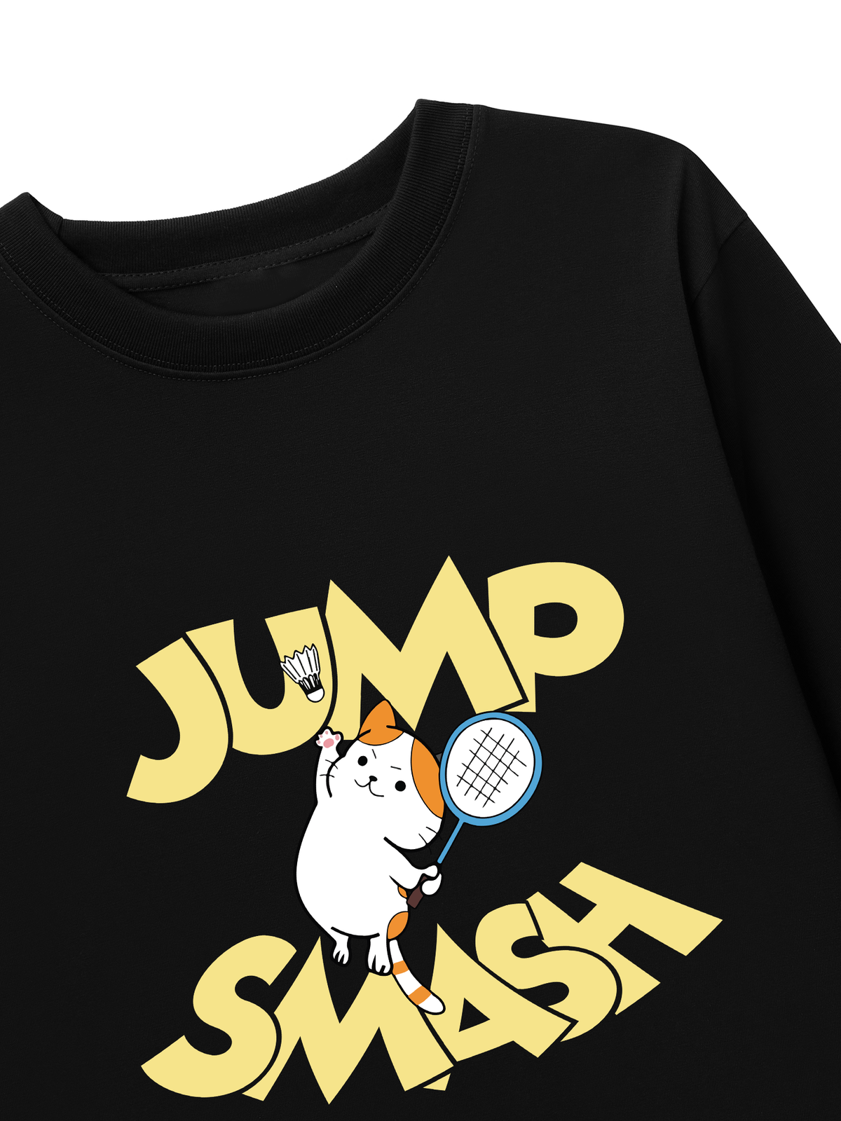 Áo Thun Dài Tay Badminton Cat Jump Smash